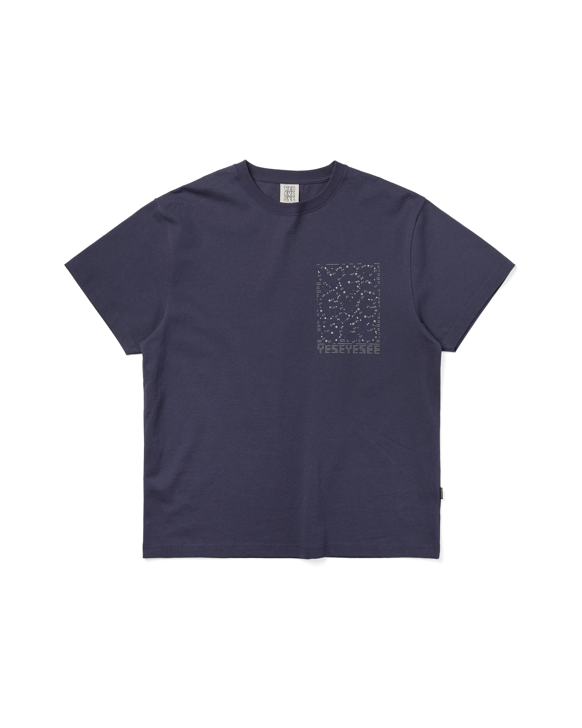 yeseyesee - C-Logo Twinkle Tee (Light Navy) product image 1 | TRAB K-Fashion Australia