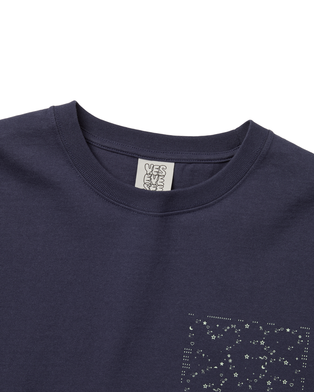 yeseyesee - C-Logo Twinkle Tee (Light Navy) product image 3 | TRAB K-Fashion Australia