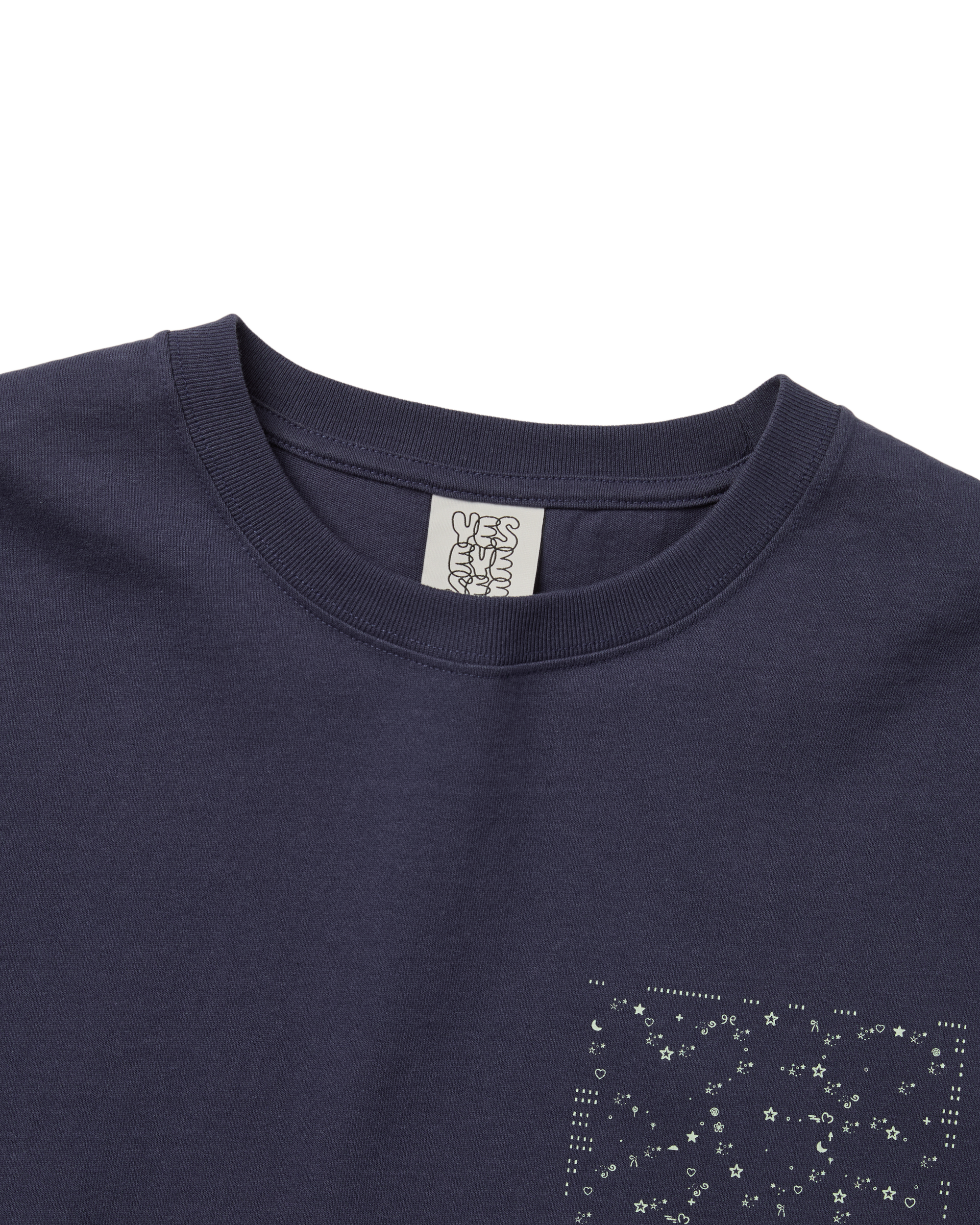 yeseyesee - C-Logo Twinkle Tee (Light Navy) product image 3 | TRAB K-Fashion Australia