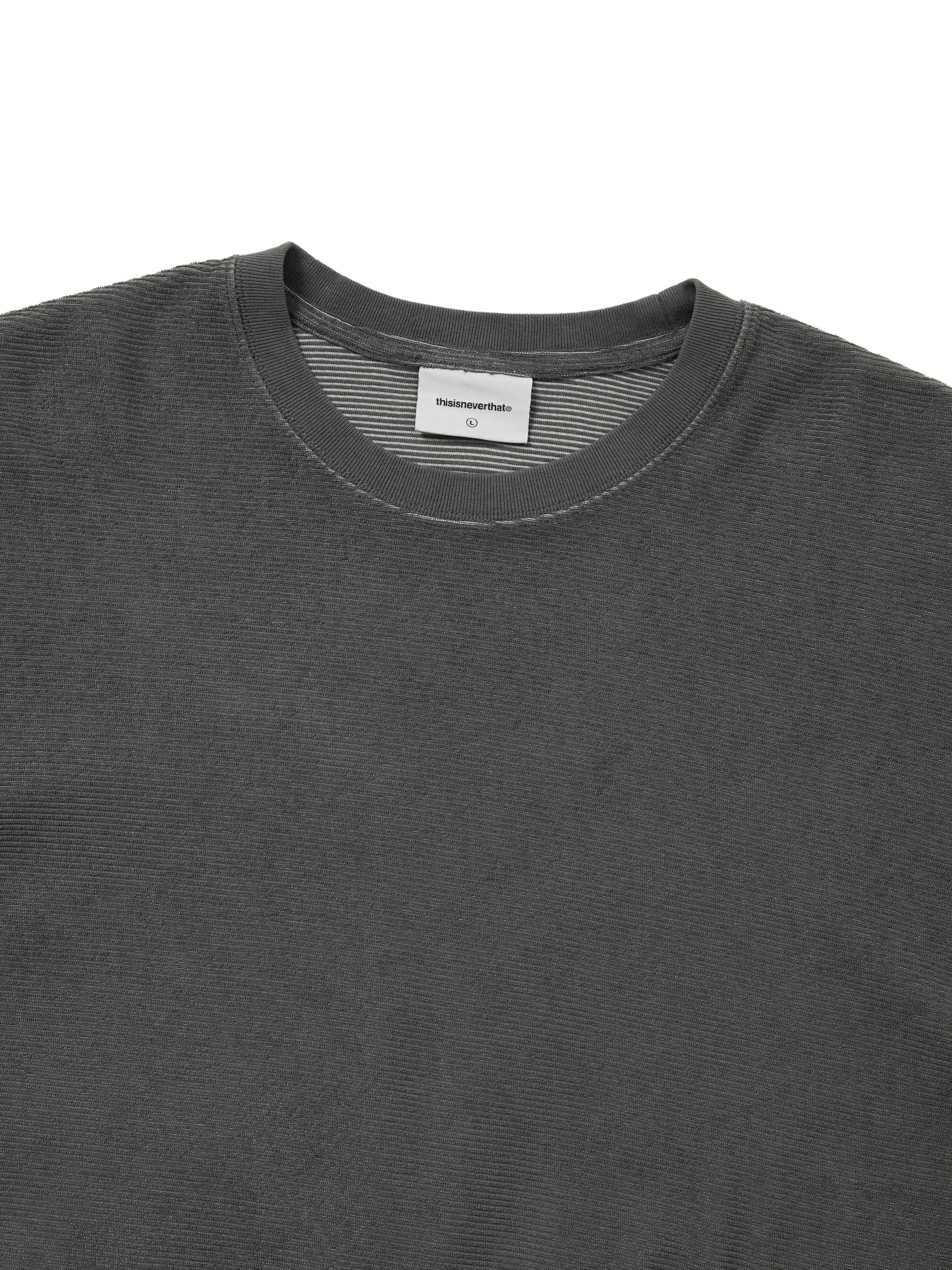 thisisneverthat - C-Logo Wale L/S Tee (Charcoal) product image 3 | TRAB K-Fashion Australia