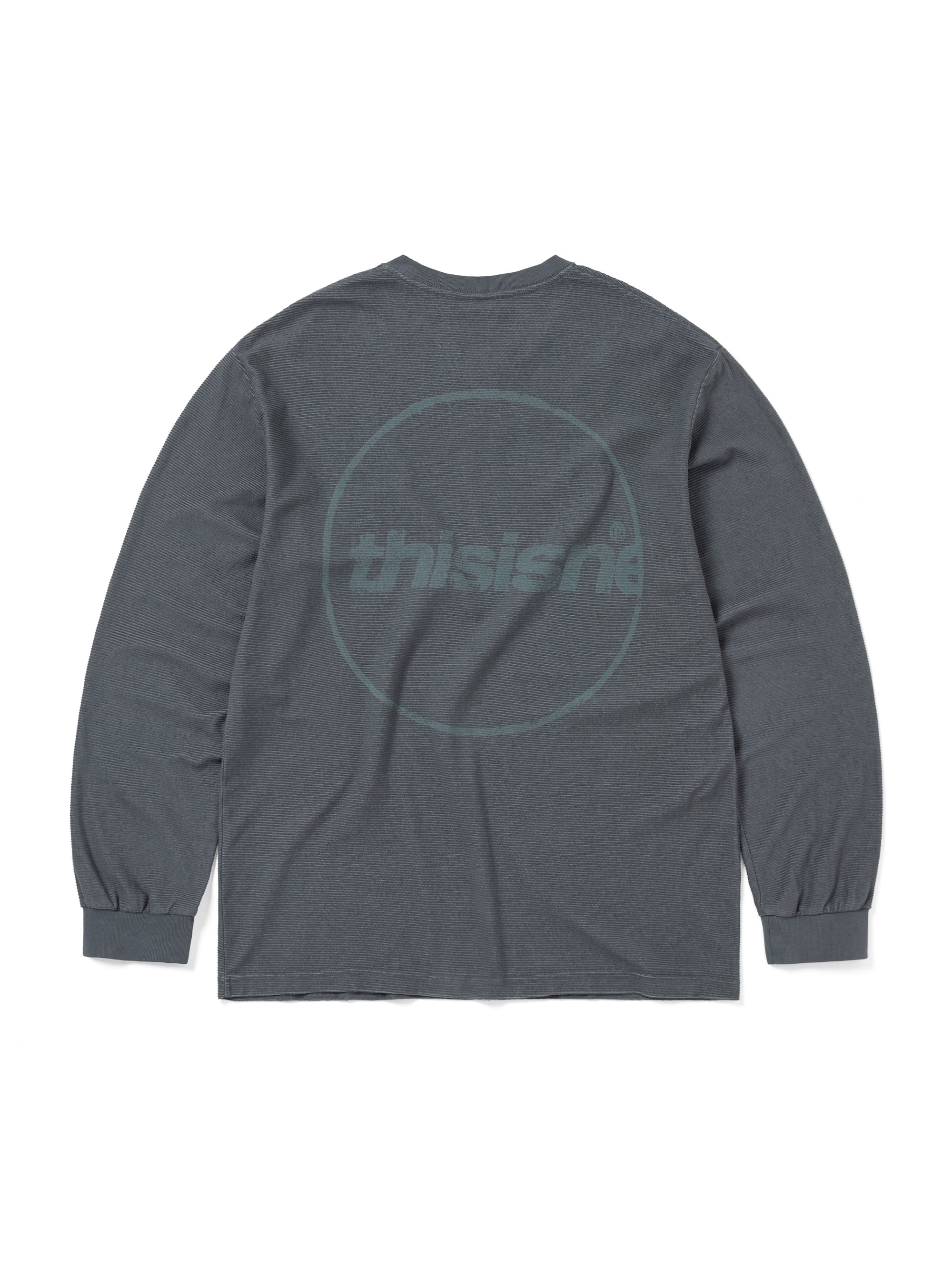 thisisneverthat - C-Logo Wale L/S Tee (Ink) product image 1 | TRAB K-Fashion Australia