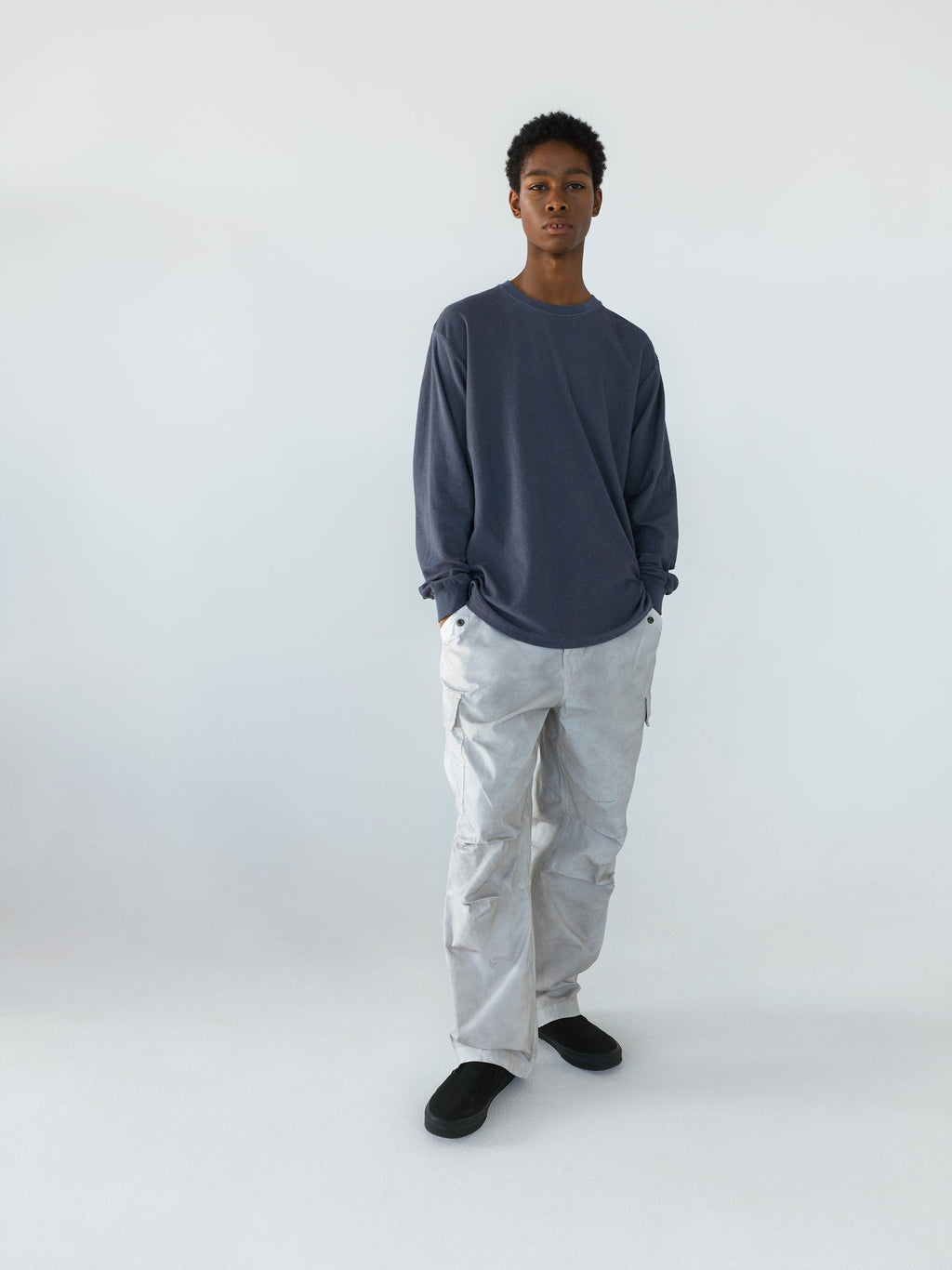 thisisneverthat - C-Logo Wale L/S Tee (Ink) product image 5 | TRAB K-Fashion Australia