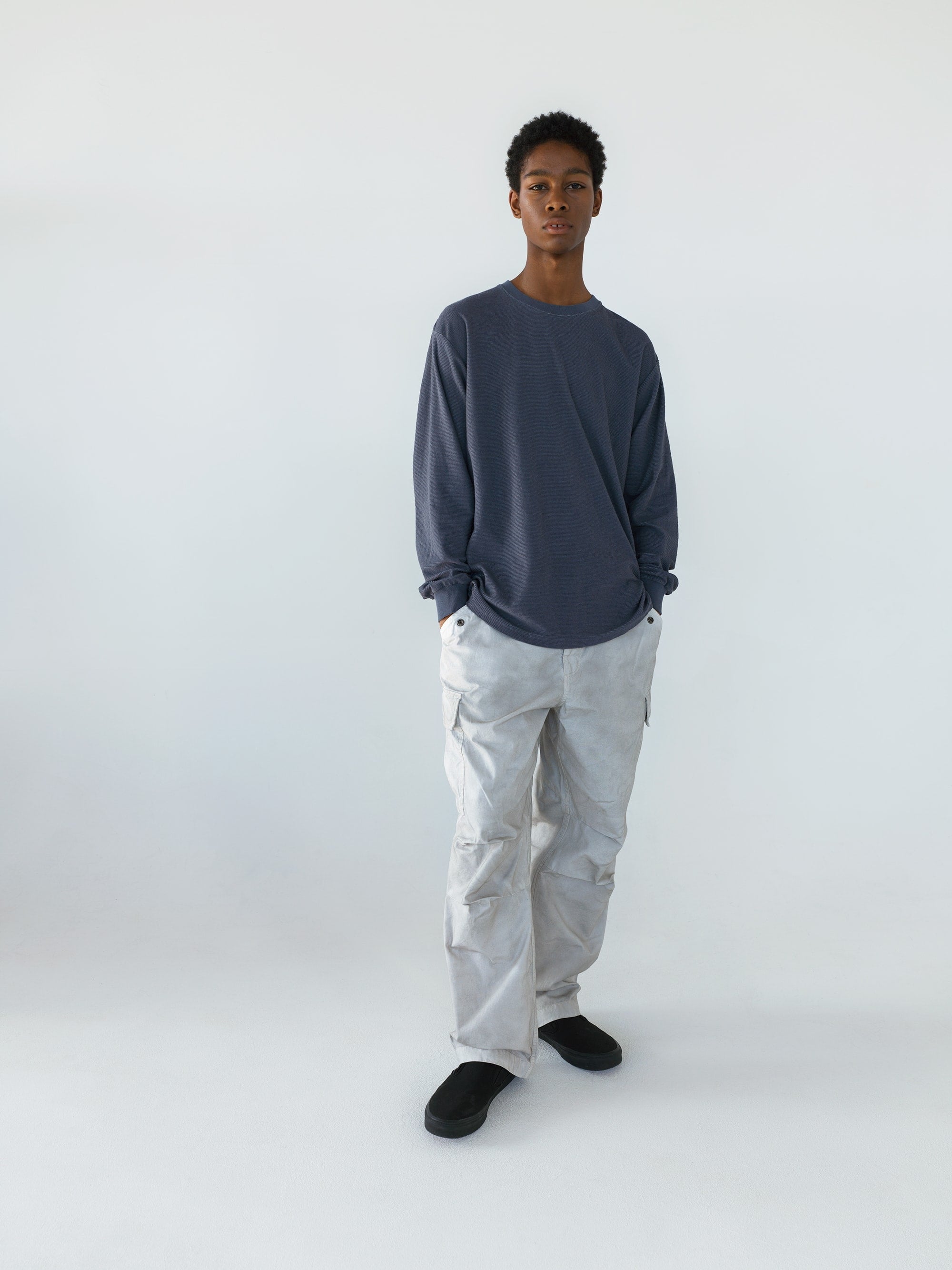 thisisneverthat - C-Logo Wale L/S Tee (Ink) product image 5 | TRAB K-Fashion Australia