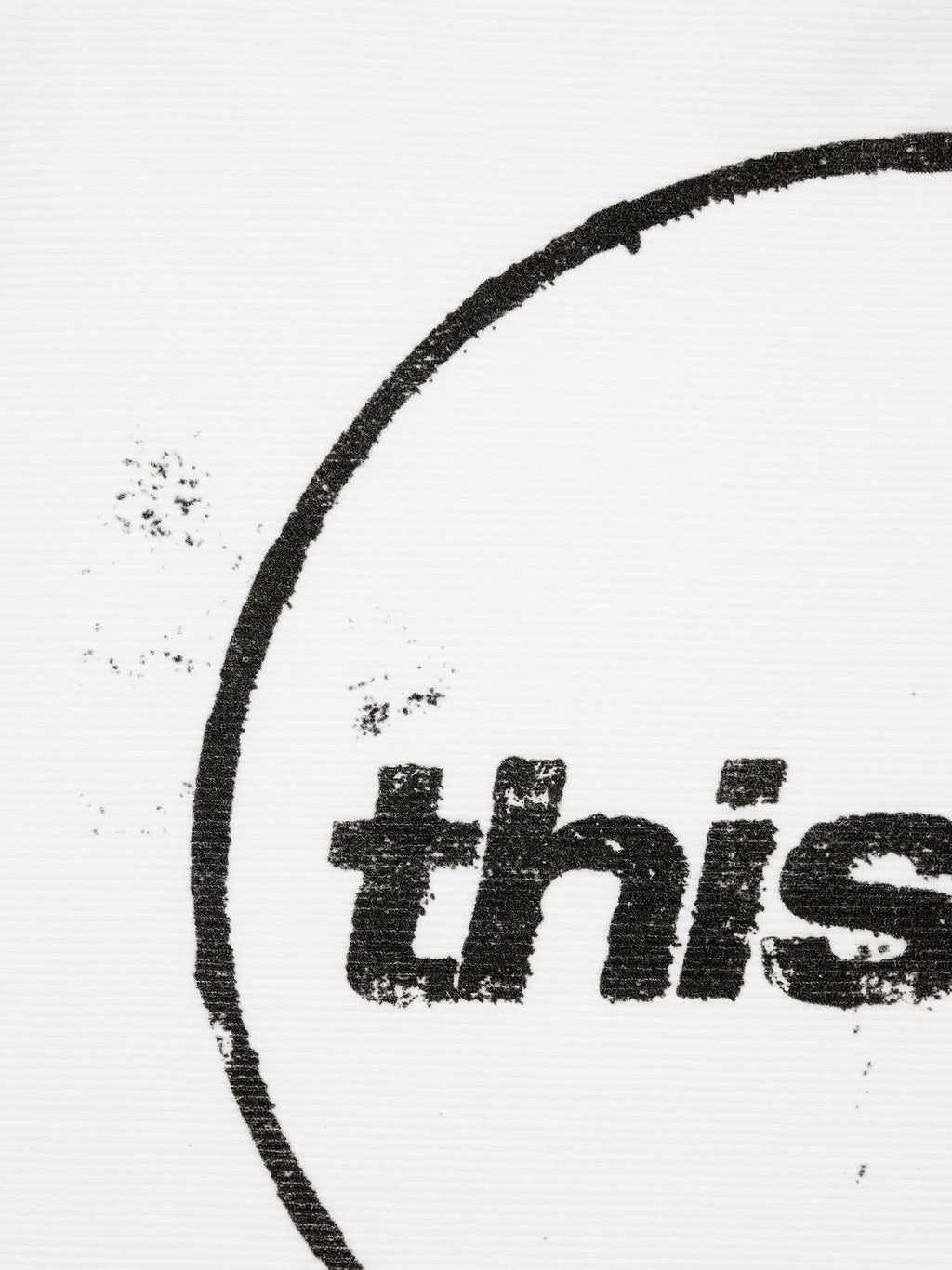 thisisneverthat - C-Logo Wale L/S Tee (White) product image 4 | TRAB K-Fashion Australia