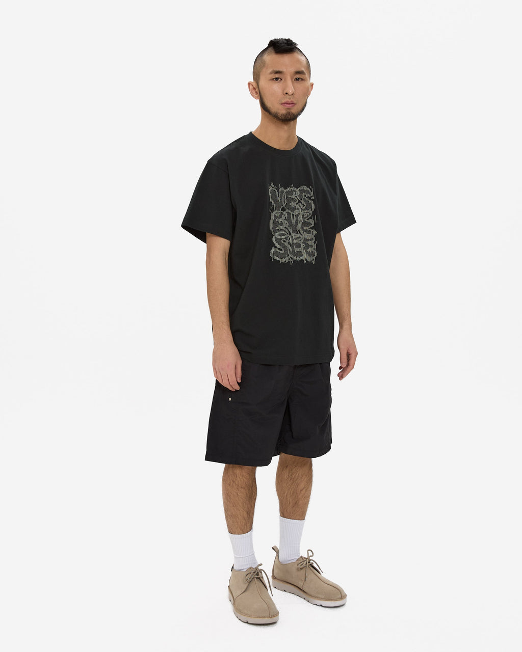 yeseyesee - C-Logo Dot Tee (Black) product image 9 | TRAB K-Fashion Australia