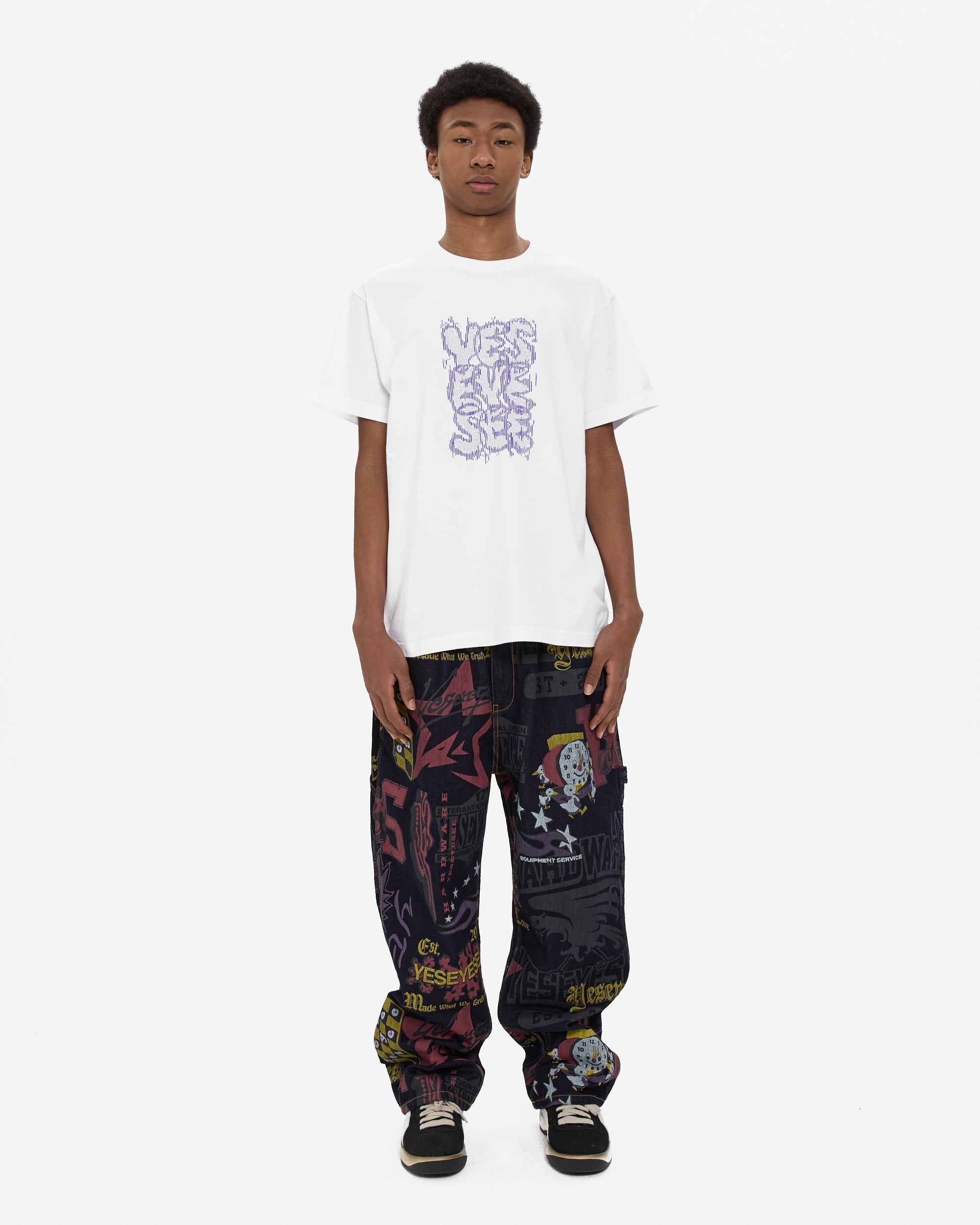 yeseyesee - C-Logo Dot Tee (White) product image 7 | TRAB K-Fashion Australia