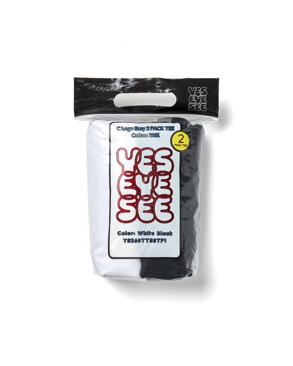 yeseyesee - C-Logo Easy 2 Pack Tee (Multi) product image 2 | TRAB K-Fashion Australia