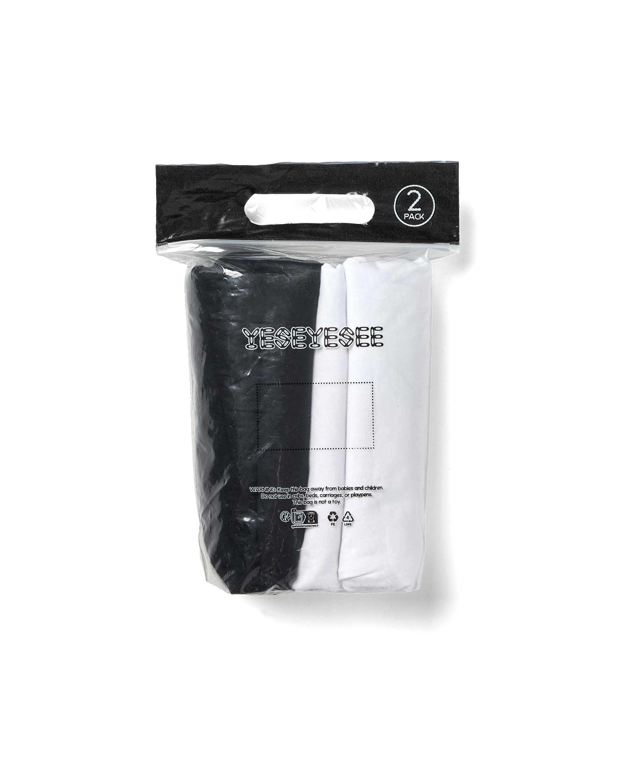 yeseyesee - C-Logo Easy 2 Pack Tee (Multi) product image 3 | TRAB K-Fashion Australia