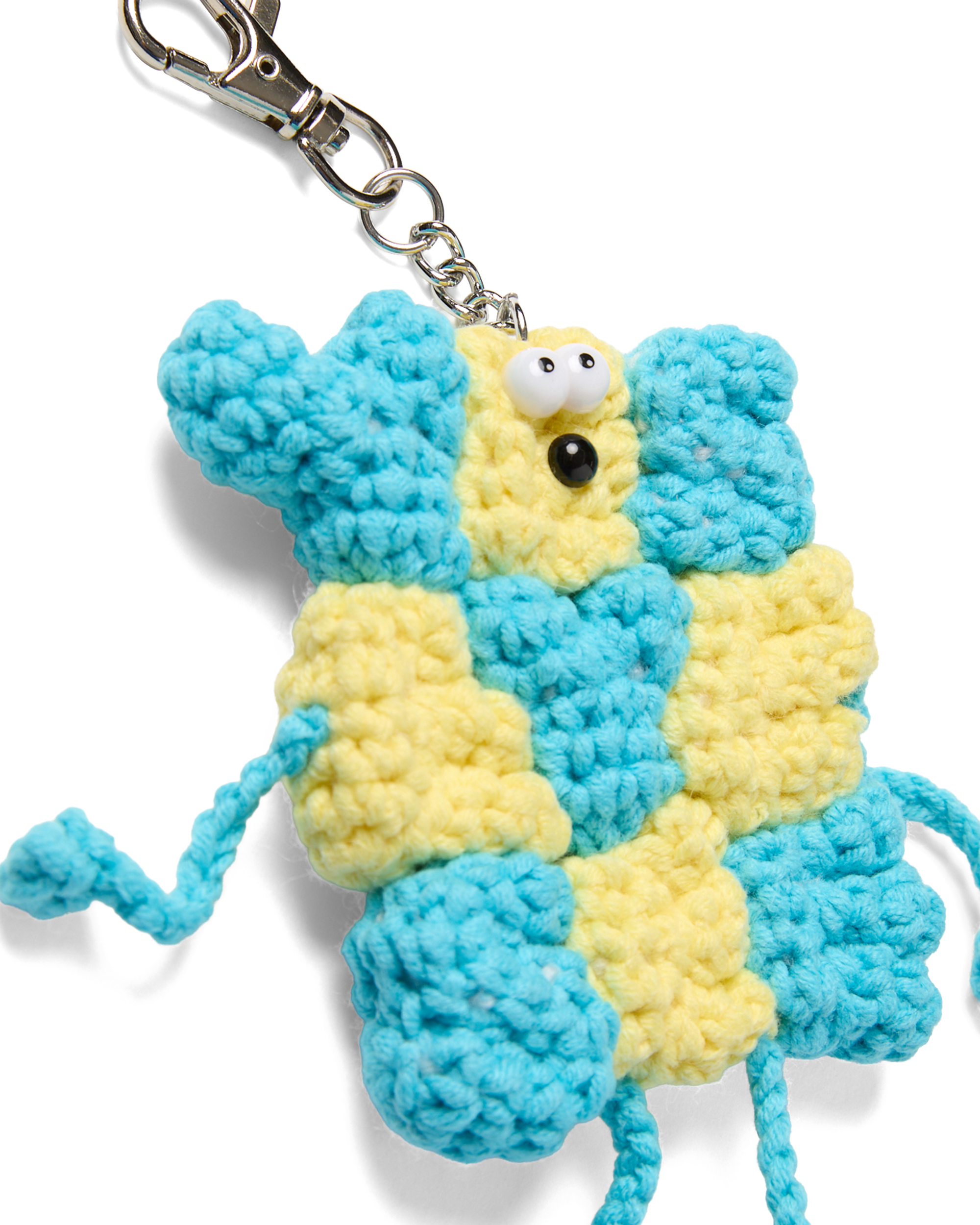 yeseyesee - C-Logo Knit Keyring (Sky Blue) product image 2 | TRAB K-Fashion Australia