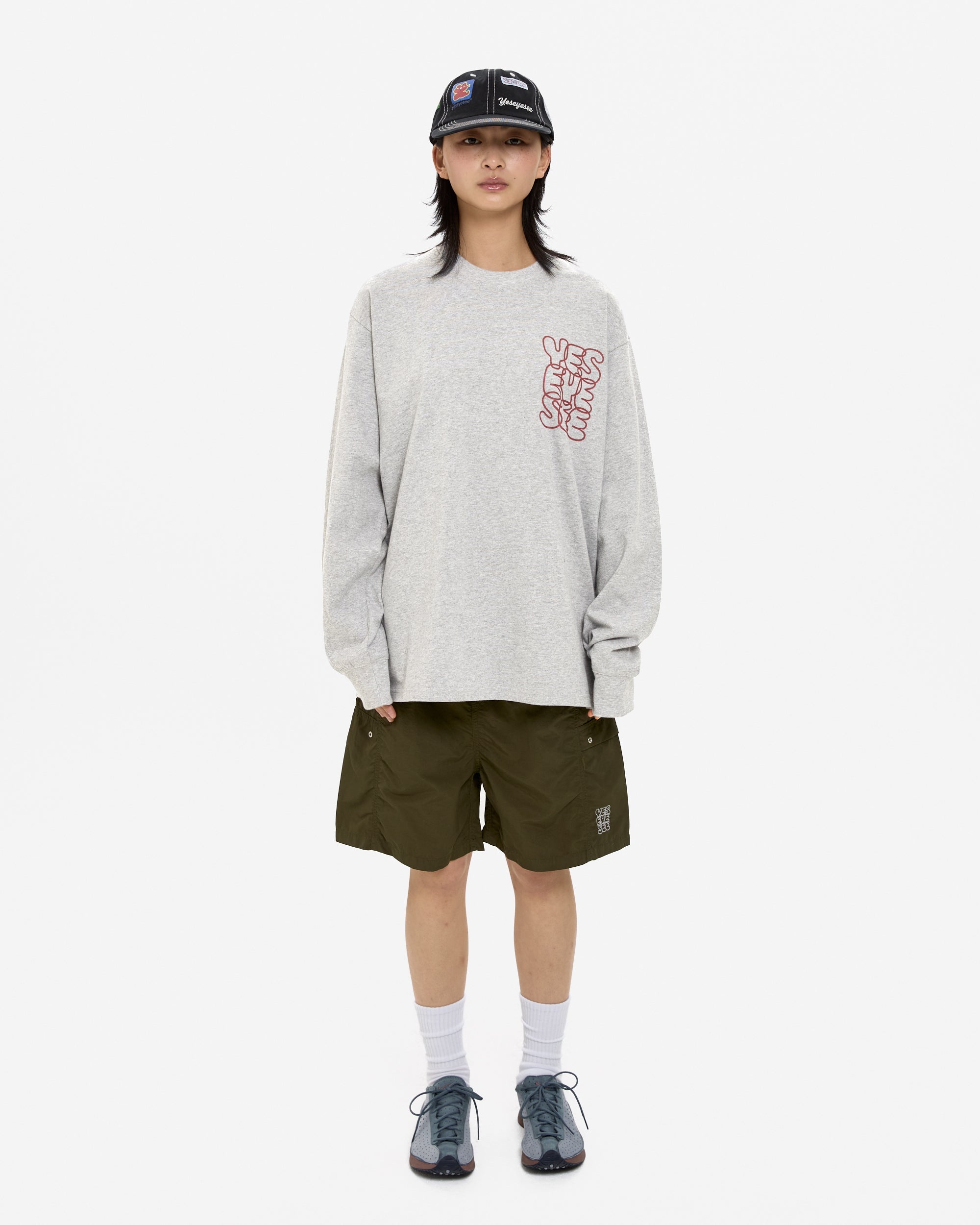 yeseyesee - C-Logo L/S (Grey) product image 10 | TRAB K-Fashion Australia