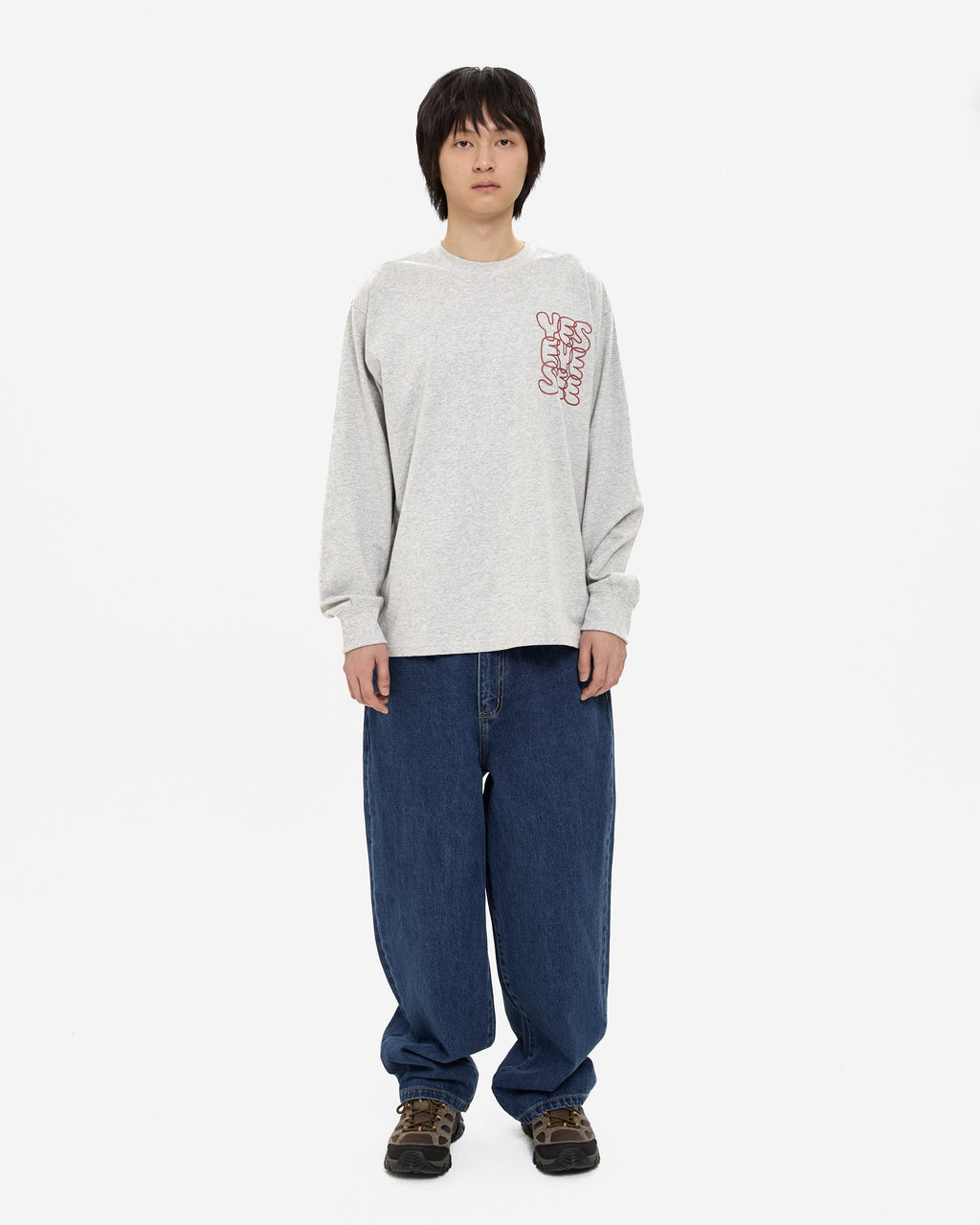 yeseyesee - C-Logo L/S (Grey) product image 7 | TRAB K-Fashion Australia