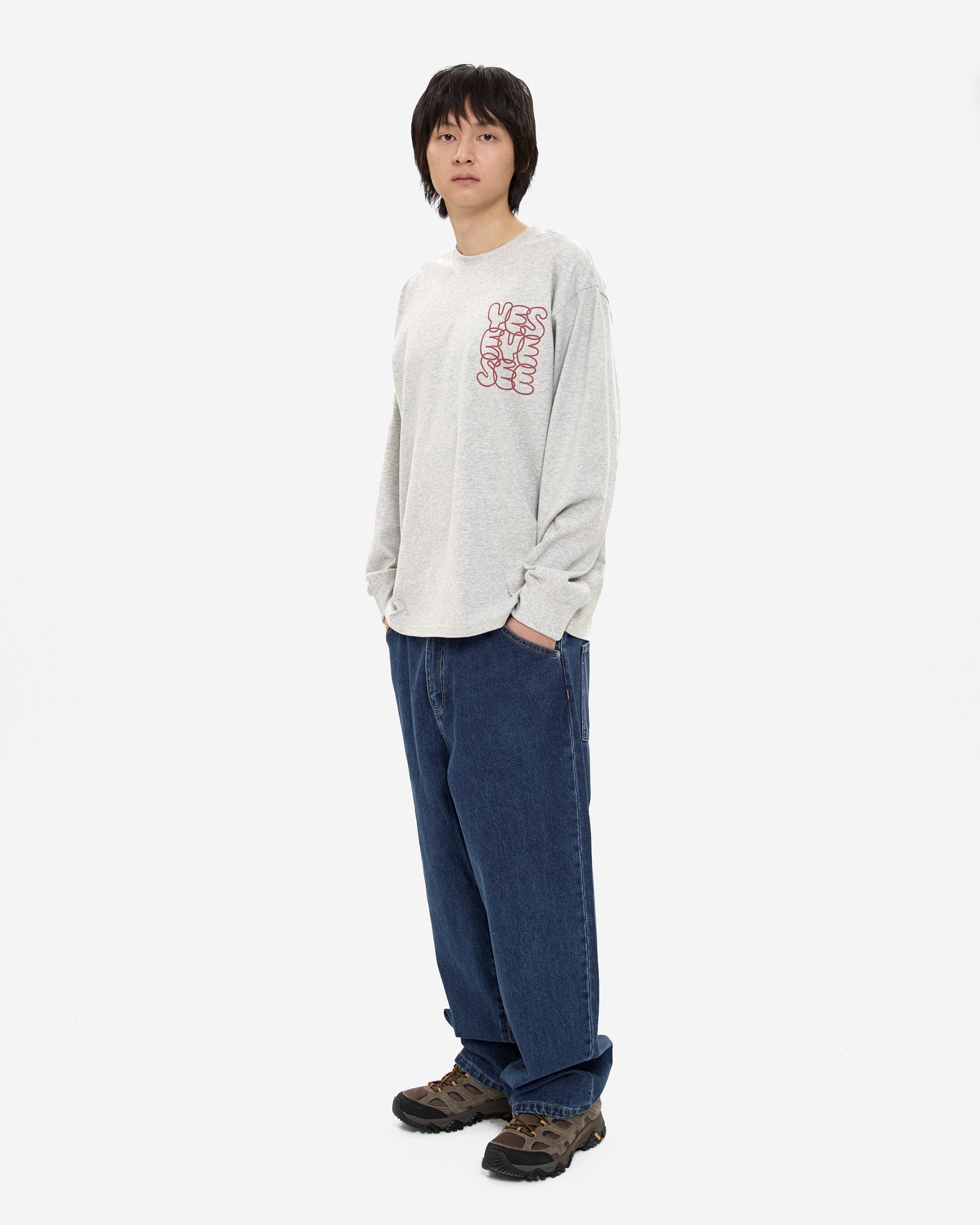yeseyesee - C-Logo L/S (Grey) product image 8 | TRAB K-Fashion Australia
