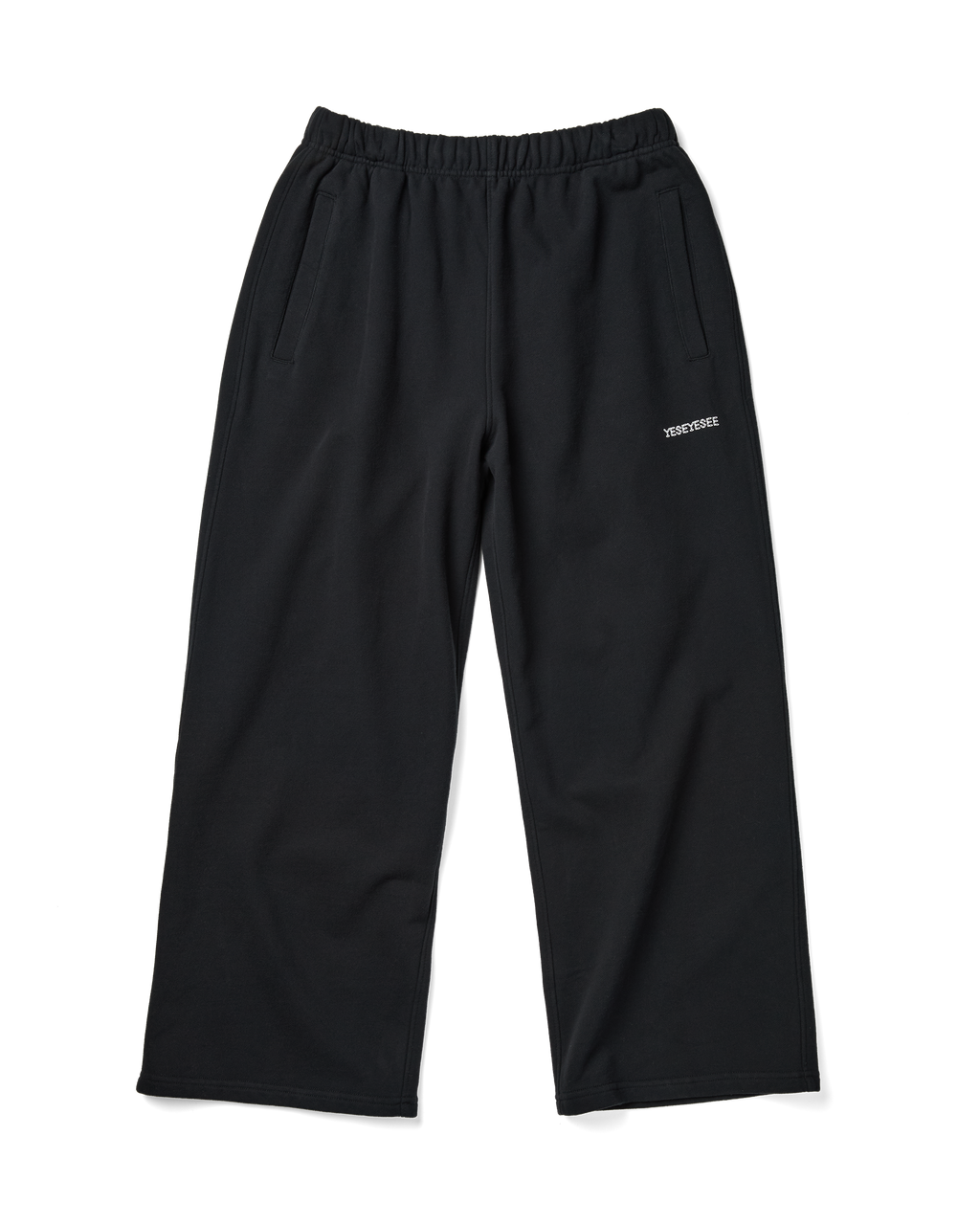 yeseyesee - C-Logo Straight Sweatpants (Black) product image 1 | TRAB K-Fashion Australia