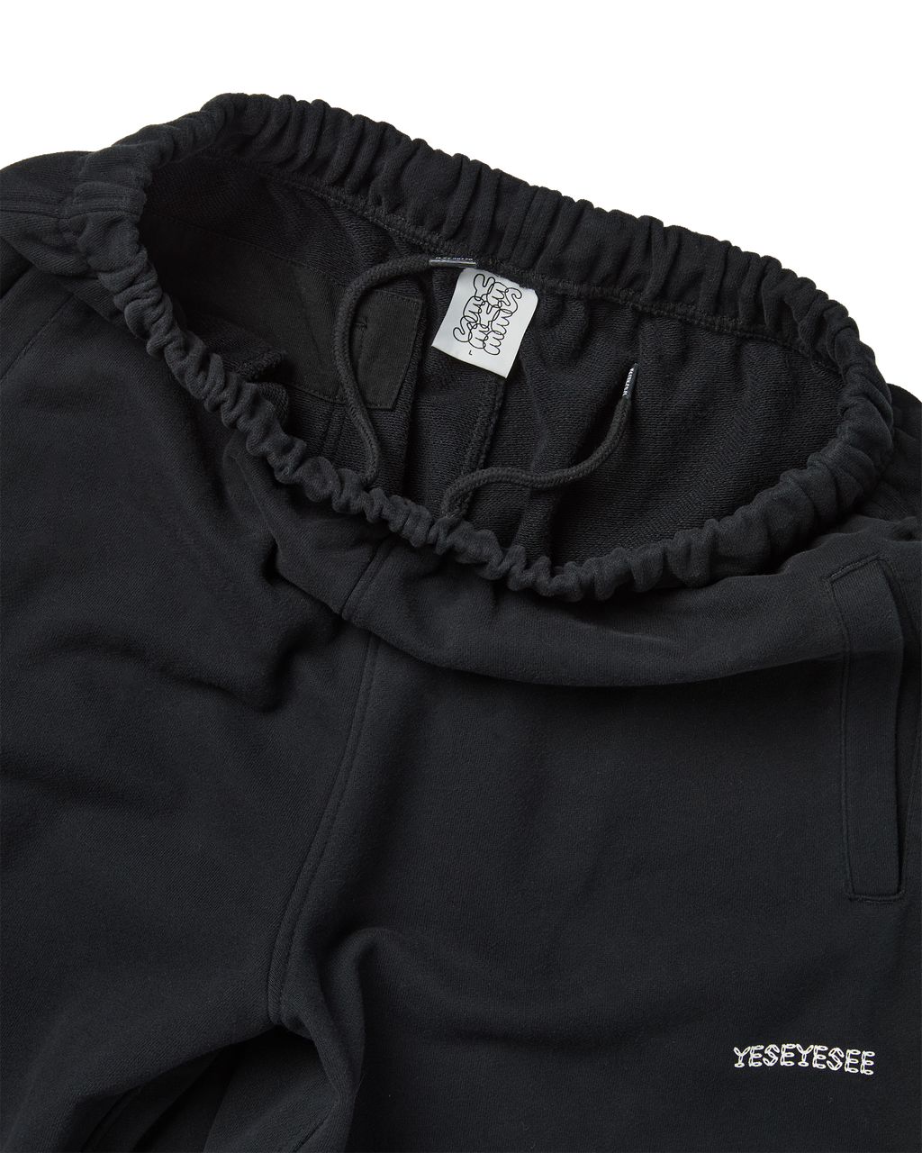 yeseyesee - C-Logo Straight Sweatpants (Black) product image 3 | TRAB K-Fashion Australia