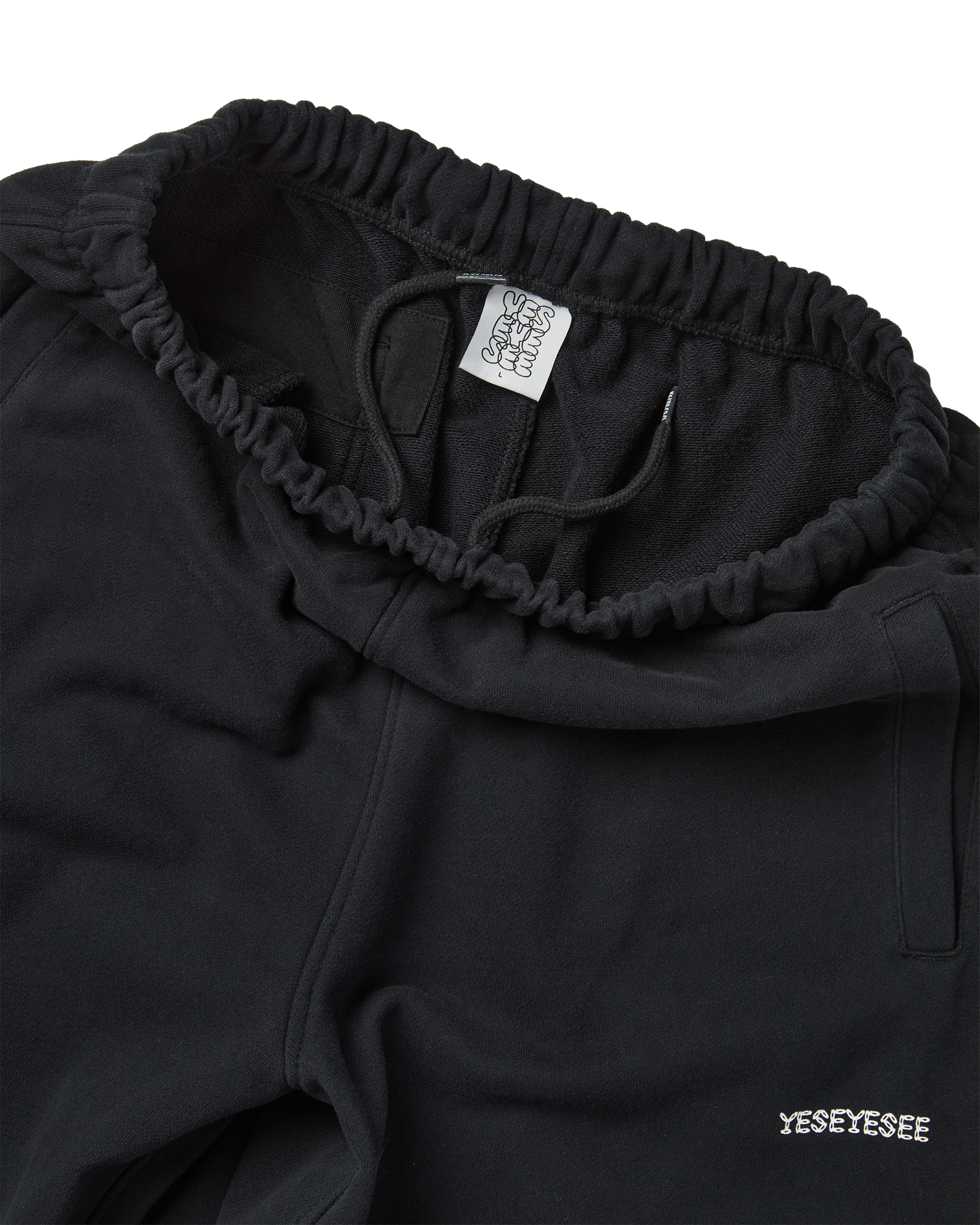 yeseyesee - C-Logo Straight Sweatpants (Black) product image 3 | TRAB K-Fashion Australia