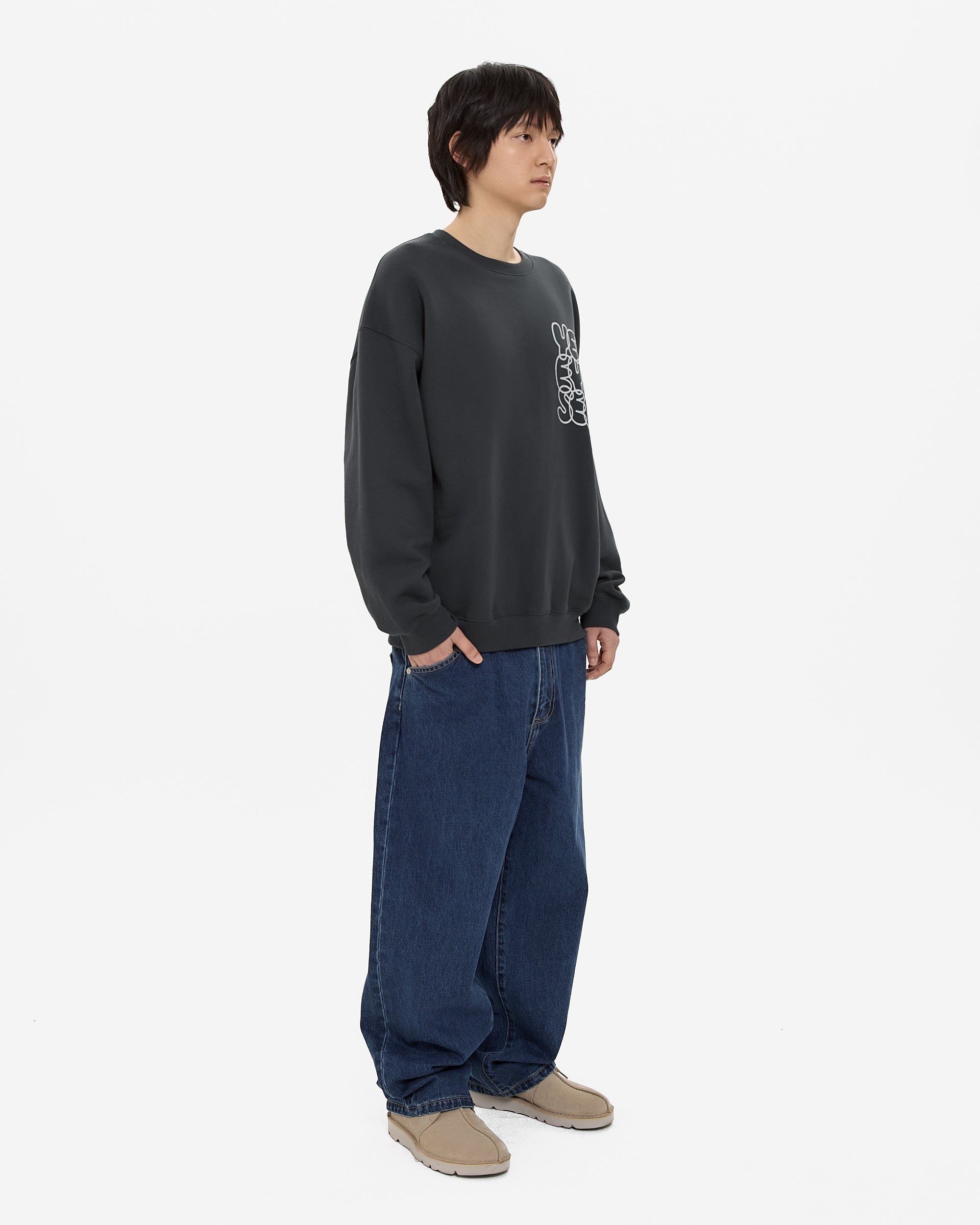 yeseyesee - C-Logo Sweatshirt (Charcoal) product image 11 | TRAB K-Fashion Australia