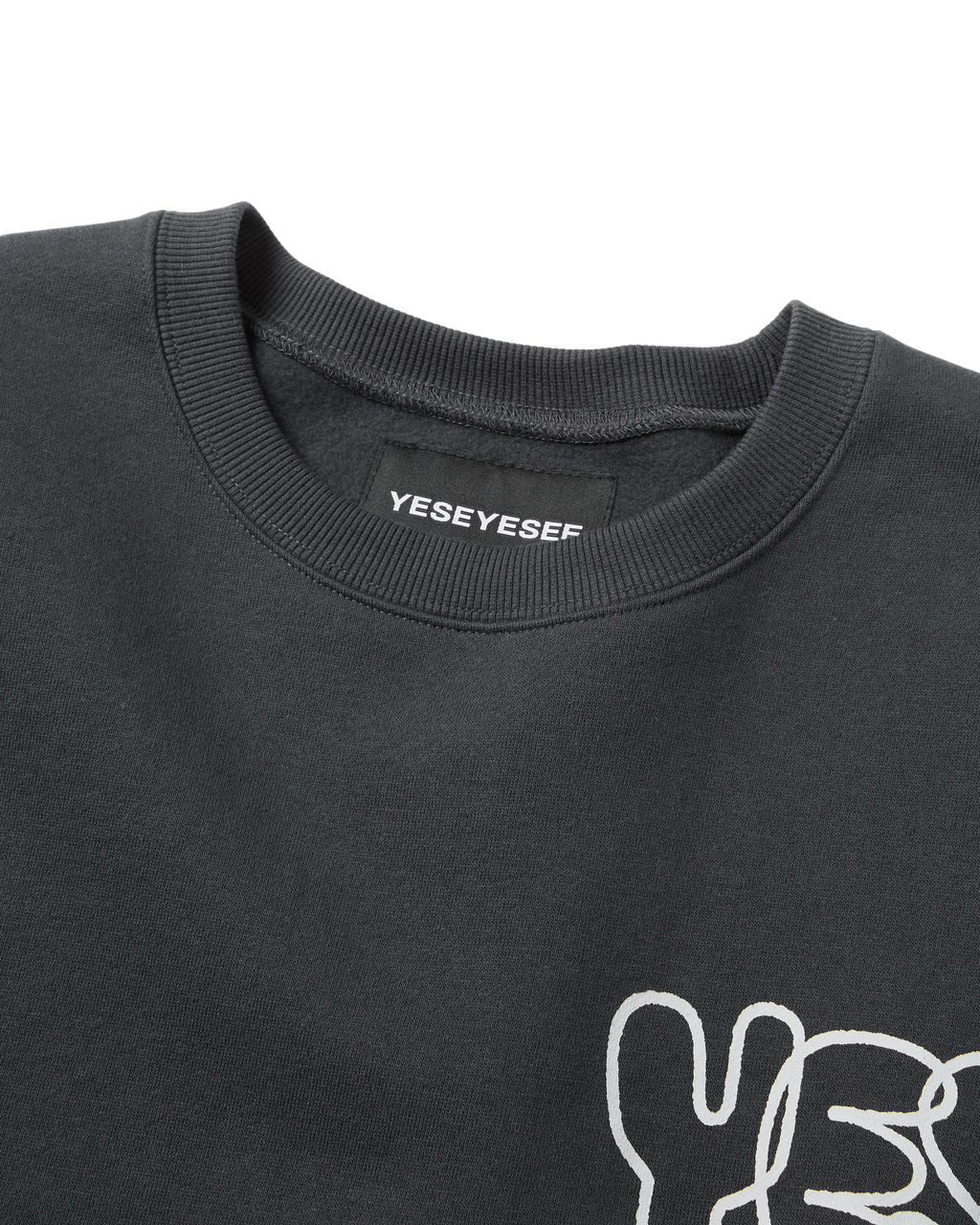 yeseyesee - C-Logo Sweatshirt (Charcoal) product image 3 | TRAB K-Fashion Australia