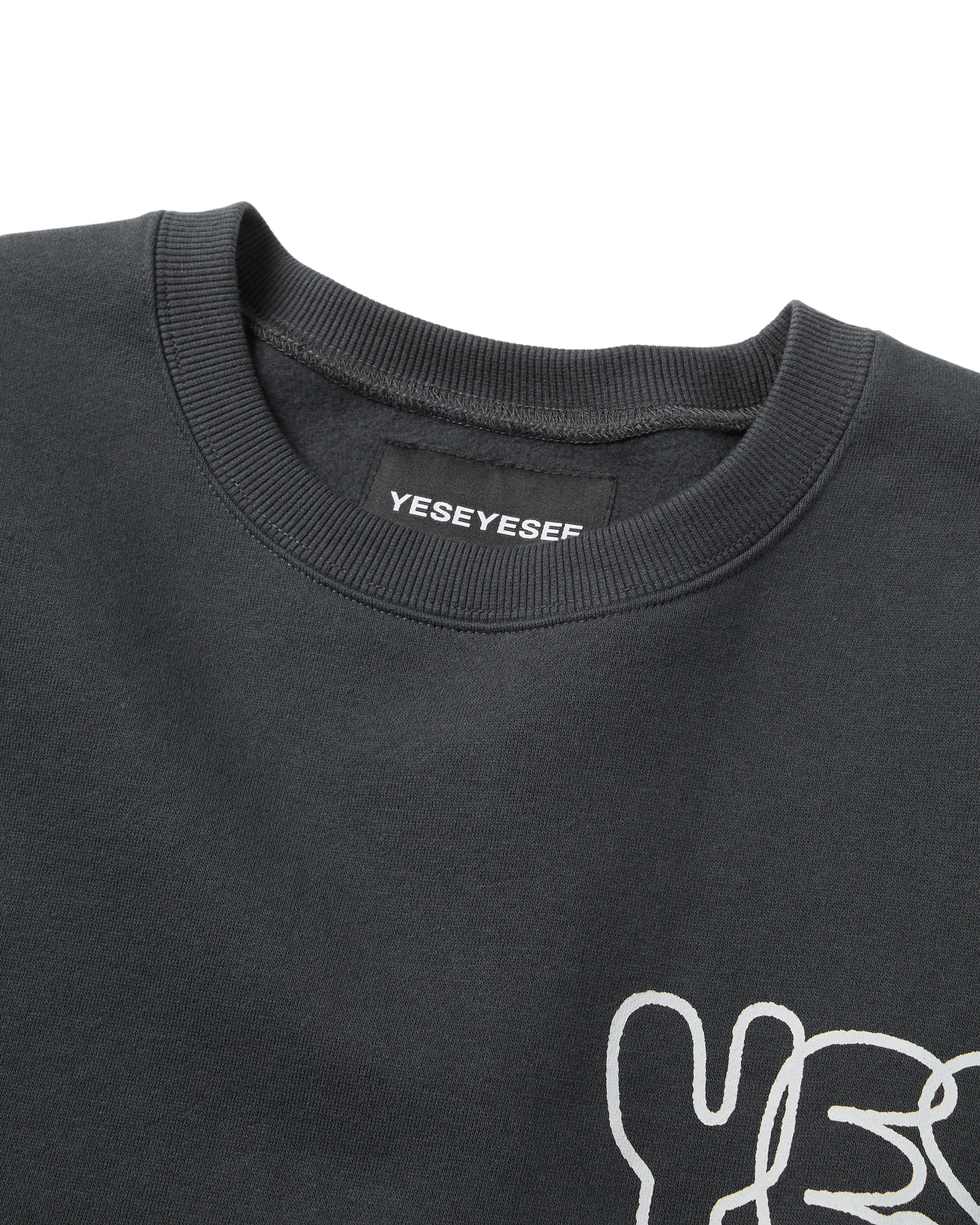 yeseyesee - C-Logo Sweatshirt (Charcoal) product image 3 | TRAB K-Fashion Australia