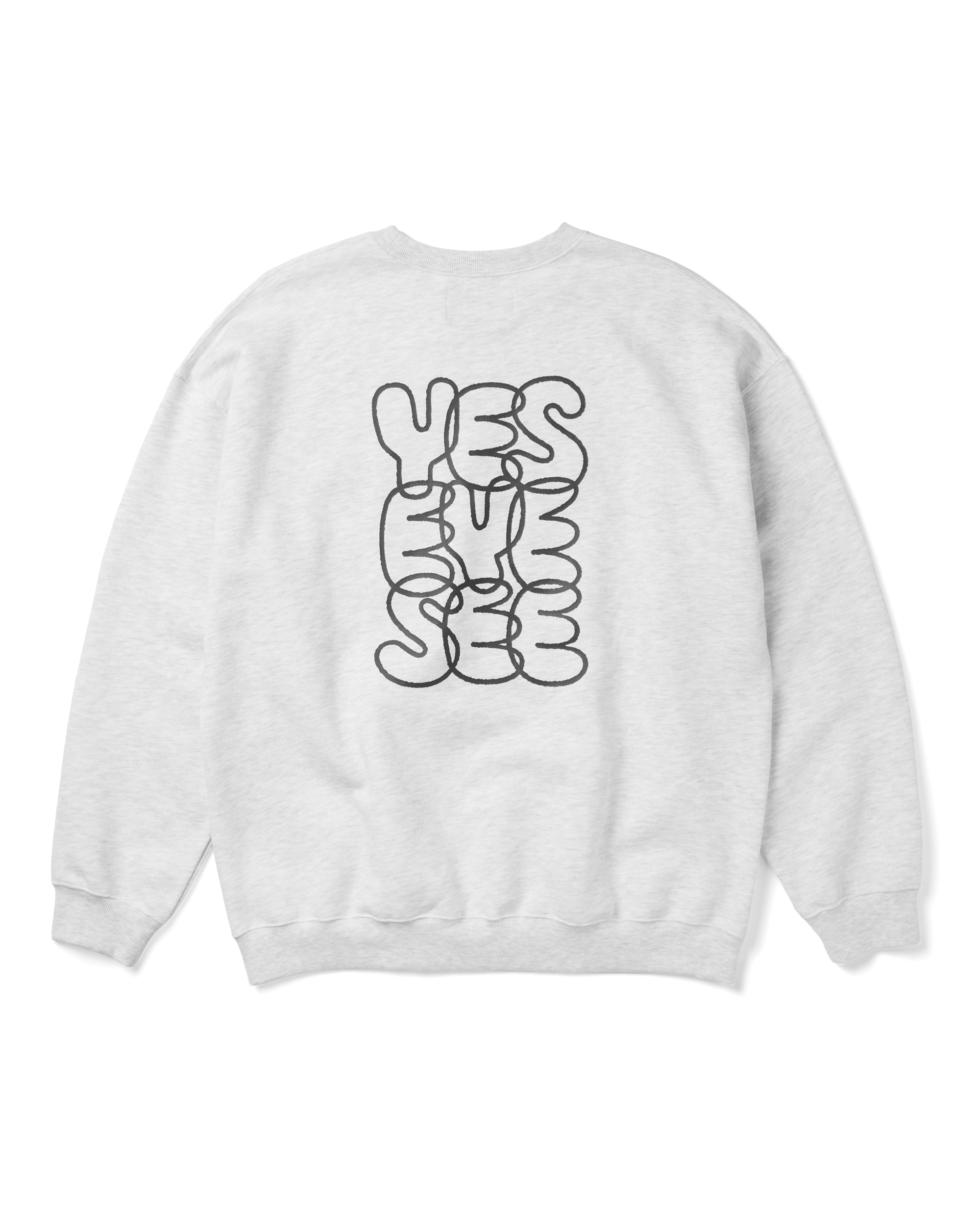 yeseyesee - C-Logo Sweatshirt (Light Grey) product image 2 | TRAB K-Fashion Australia
