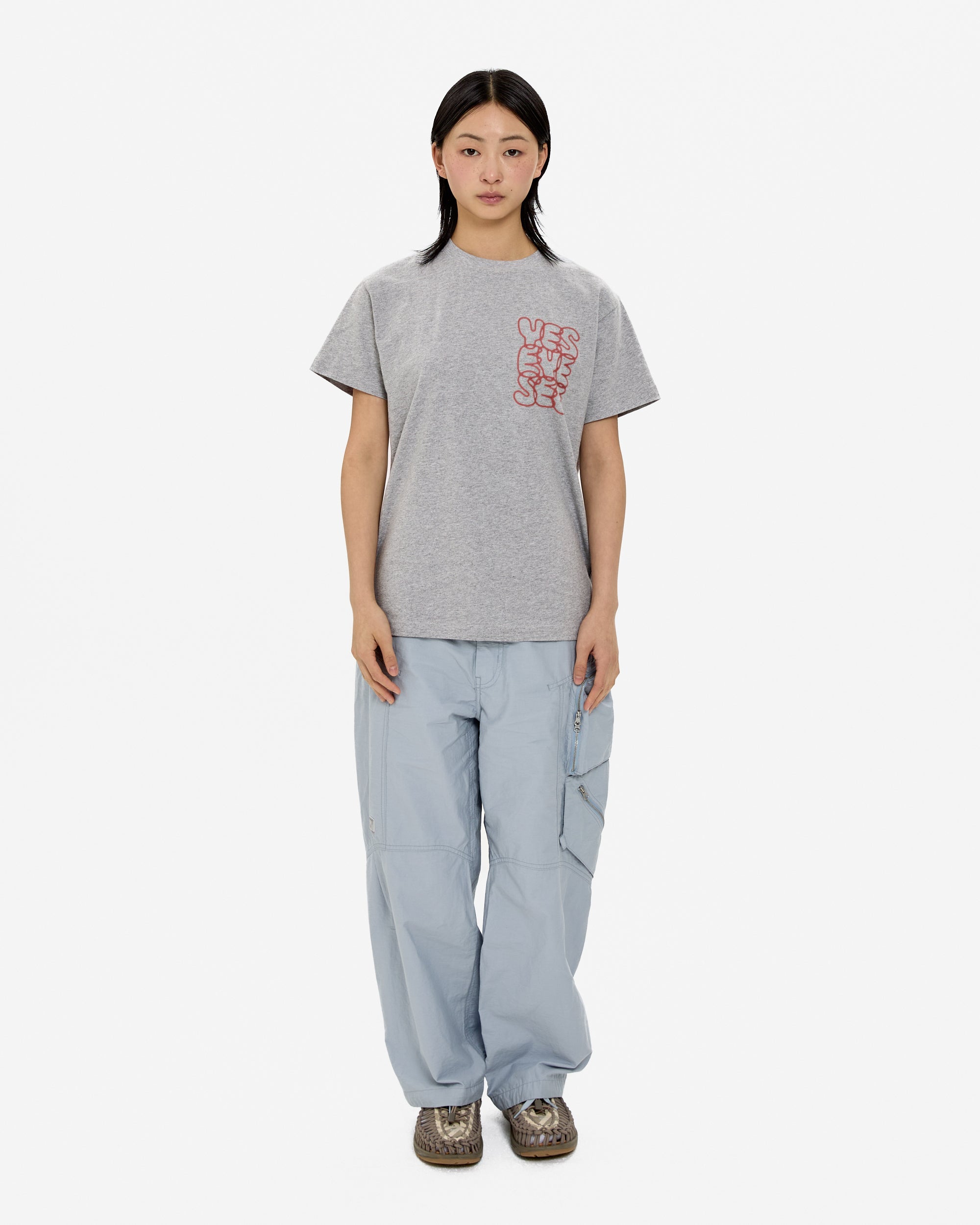 yeseyesee - C-Logo Tee (Grey) product image 6 | TRAB K-Fashion Australia