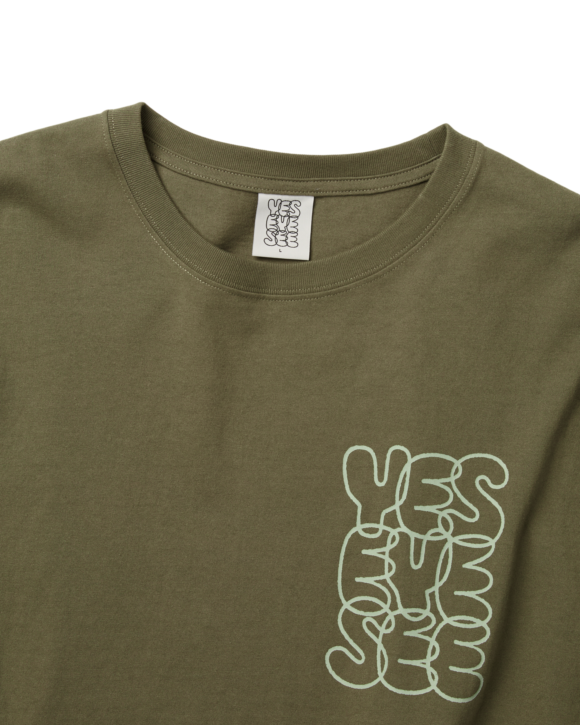 yeseyesee - C-Logo Tee (Khaki) product image 3 | TRAB K-Fashion Australia