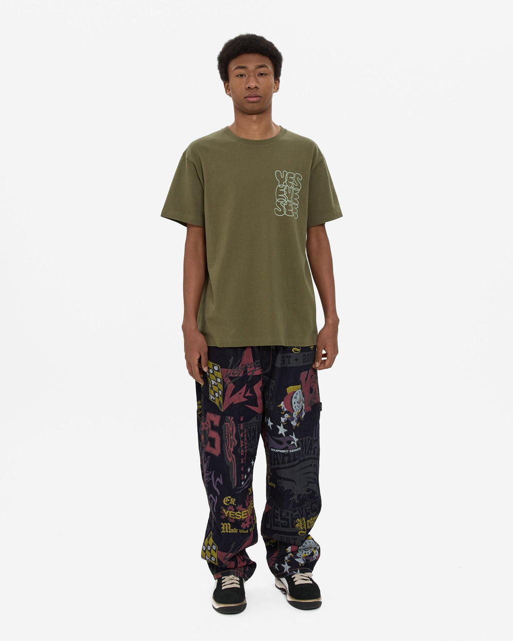 yeseyesee - C-Logo Tee (Khaki) product image 6 | TRAB K-Fashion Australia