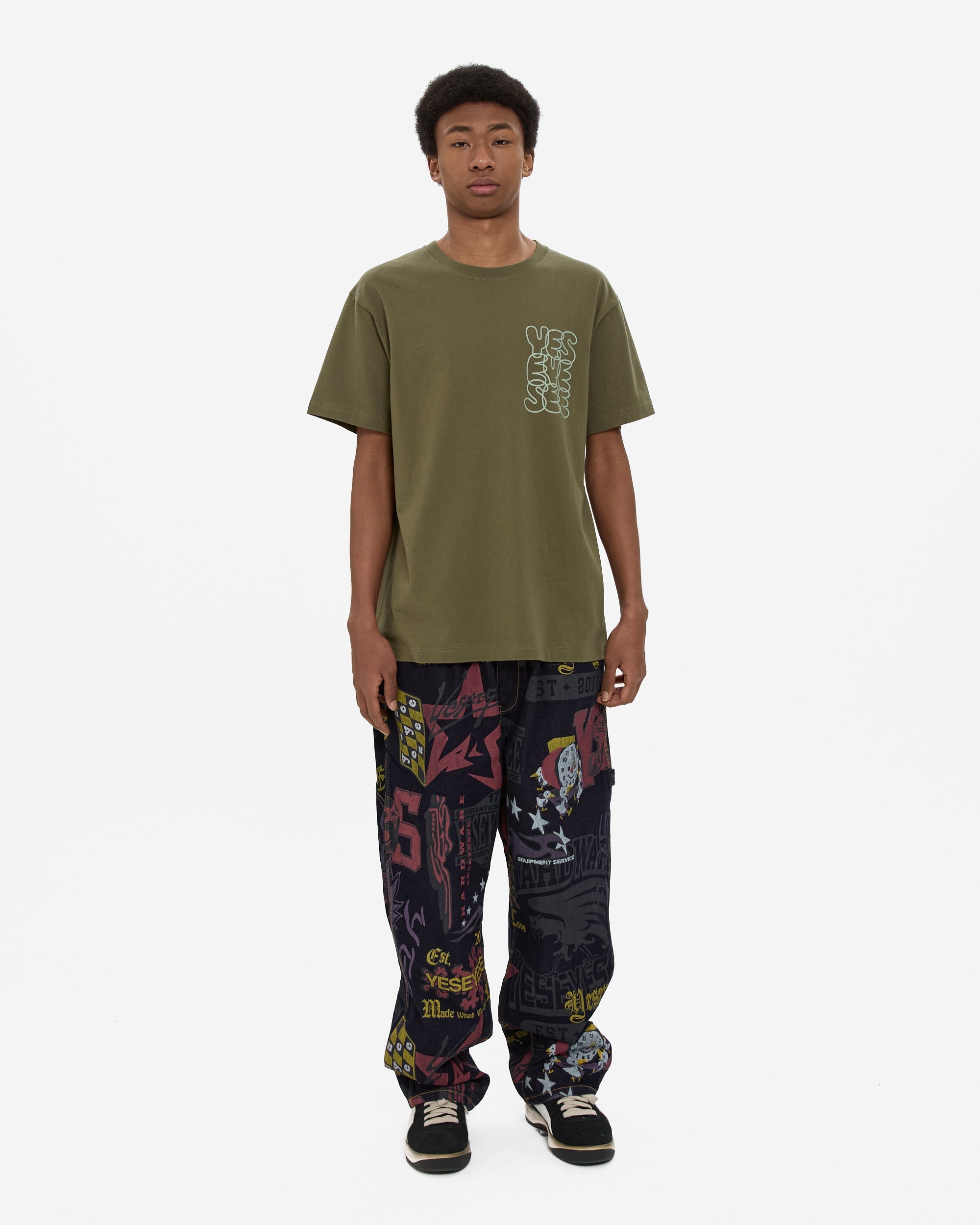 yeseyesee - C-Logo Tee (Khaki) product image 6 | TRAB K-Fashion Australia