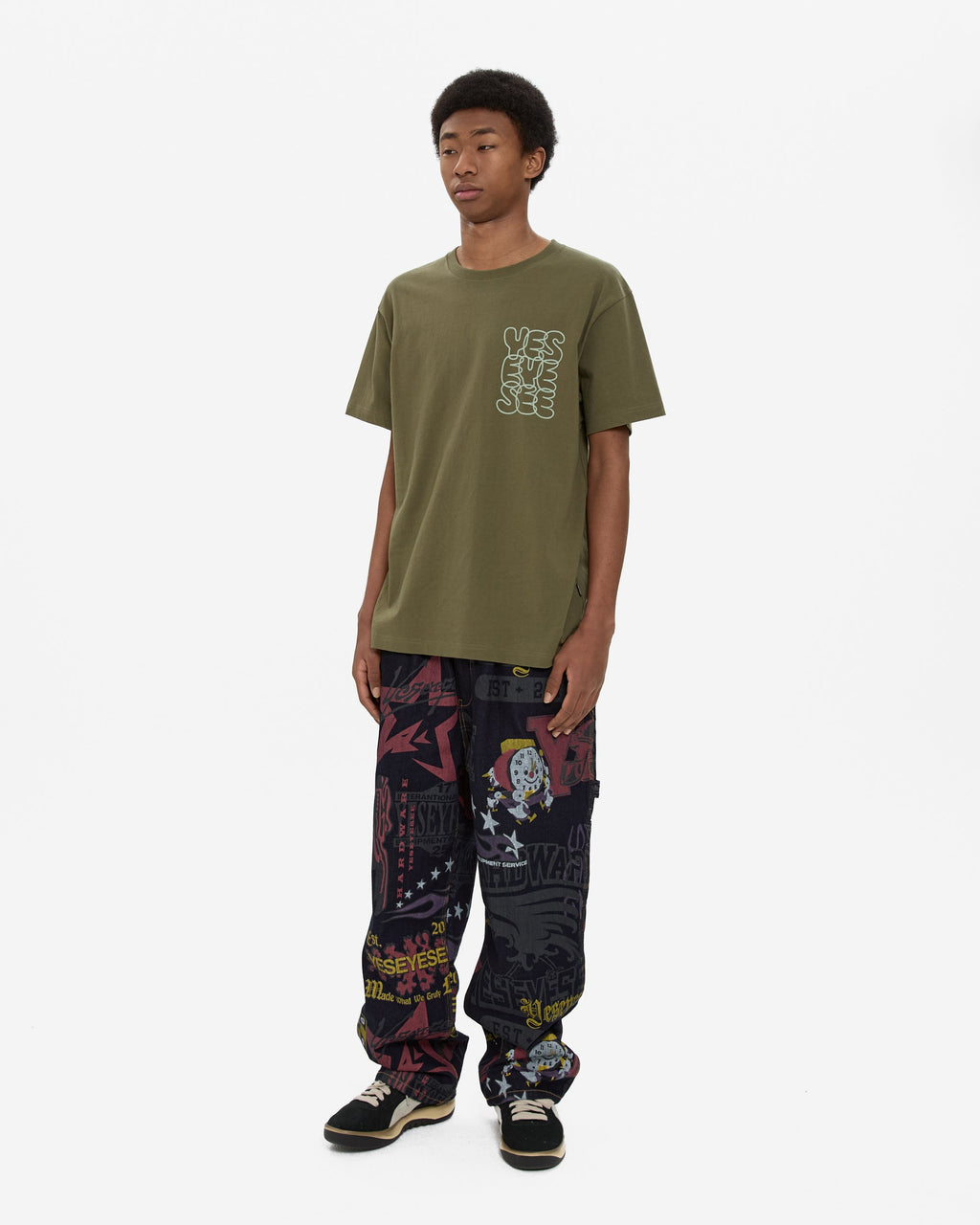 yeseyesee - C-Logo Tee (Khaki) product image 7 | TRAB K-Fashion Australia