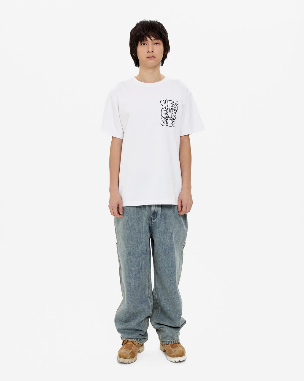 yeseyesee - C-Logo Tee (White) product image 6 | TRAB K-Fashion Australia