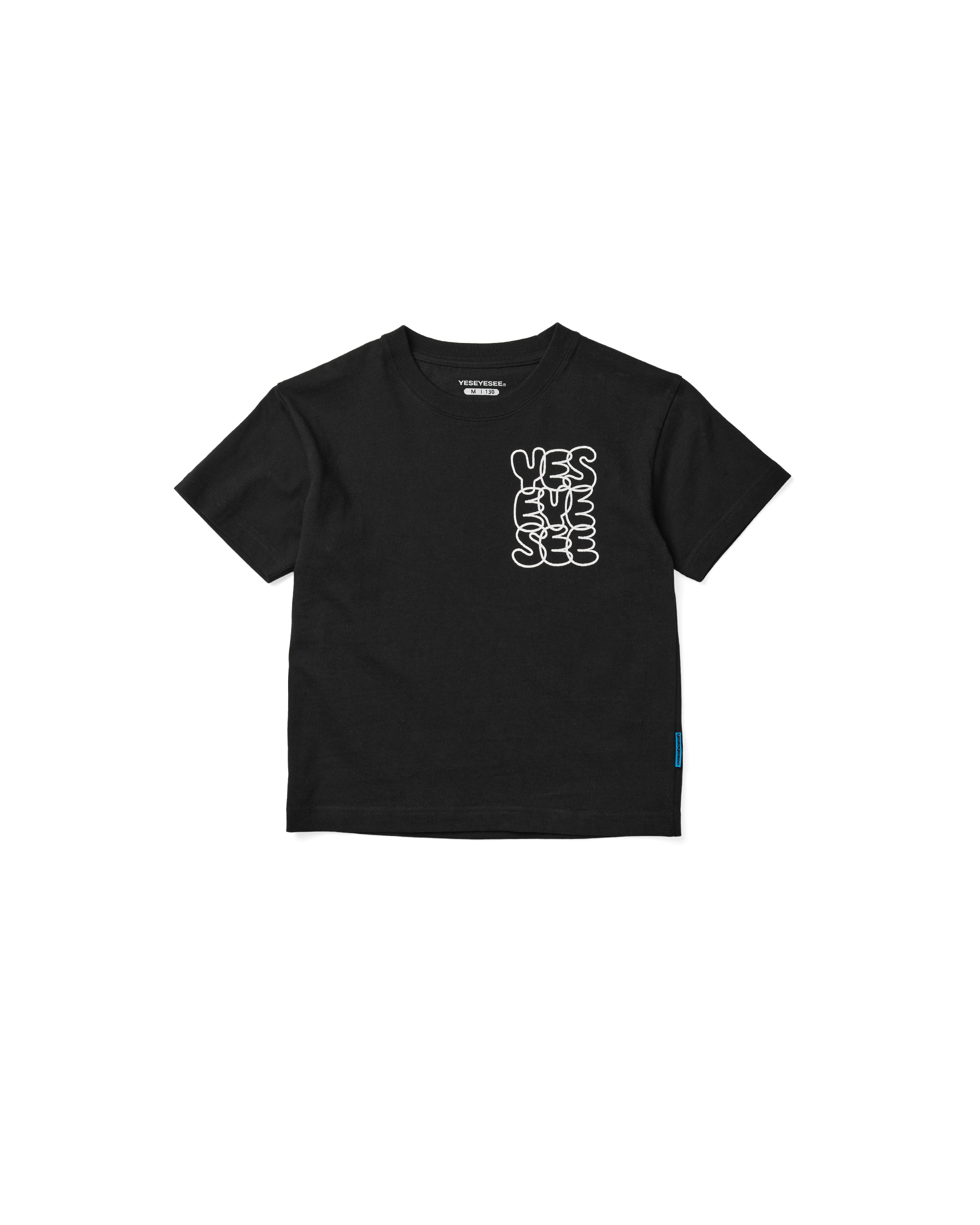 yeseyesee - C-Logo Kids Tee (Black) product image 1 | TRAB K-Fashion Australia