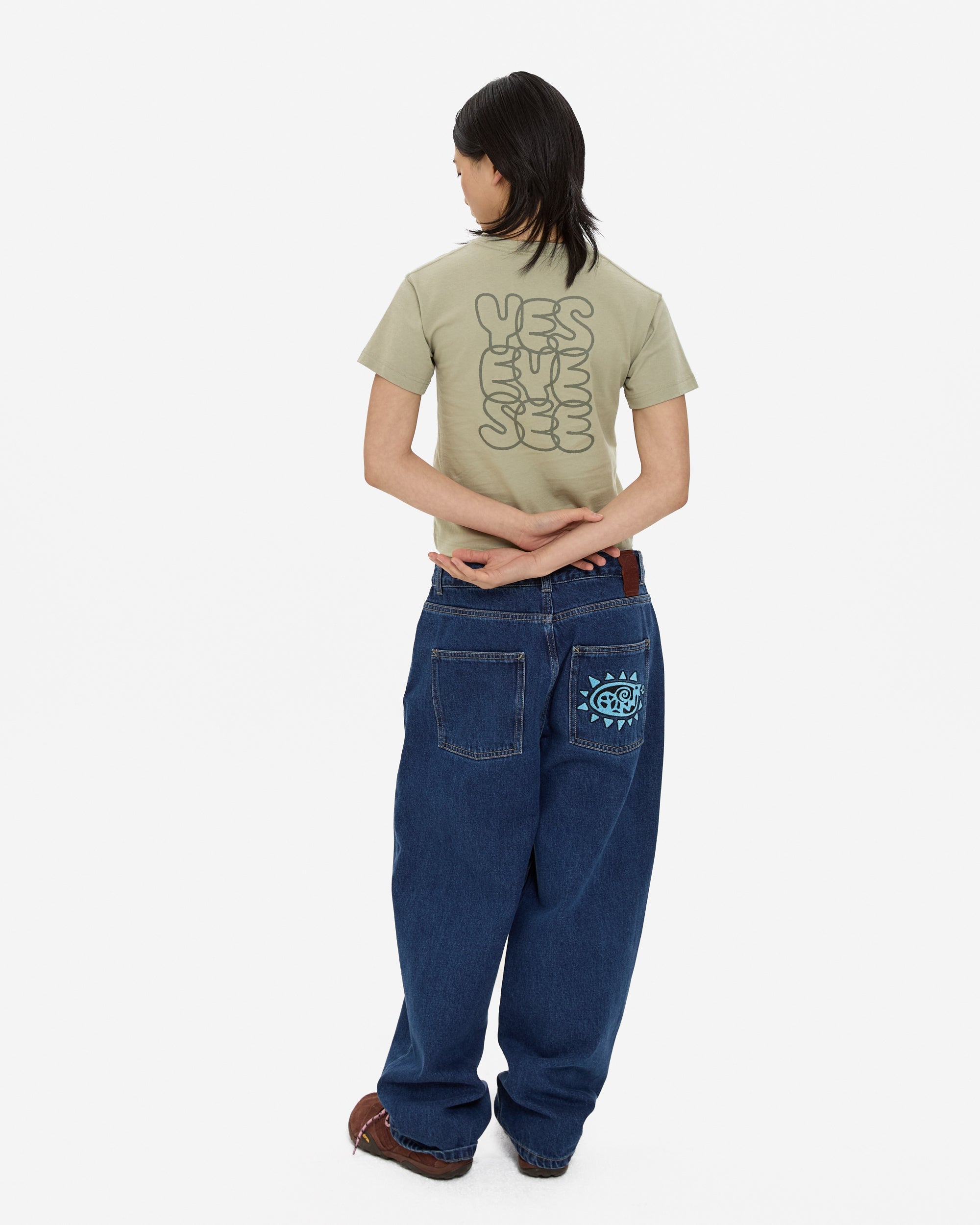 yeseyesee - C-Logo Kids Tee (Light Olive) product image 8 | TRAB K-Fashion Australia