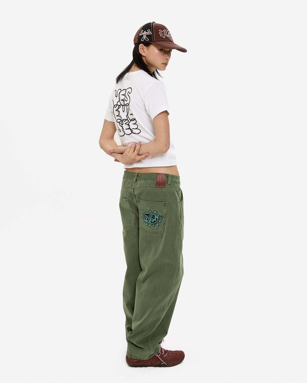 yeseyesee - C-Logo Kids Tee (White) product image 8 | TRAB K-Fashion Australia