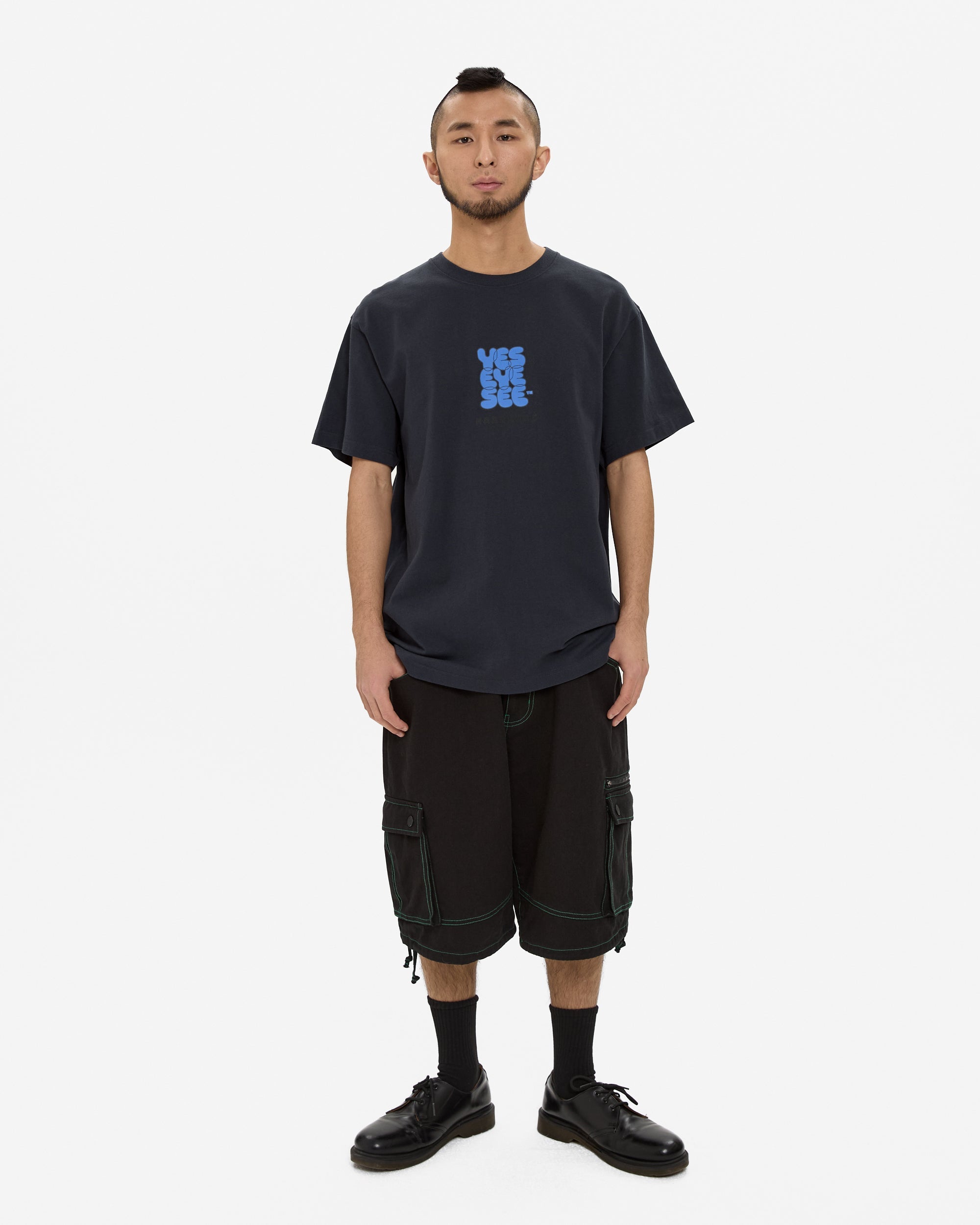 yeseyesee - C-Logo Hardware Tee (Charcoal) product image 6 | TRAB K-Fashion Australia