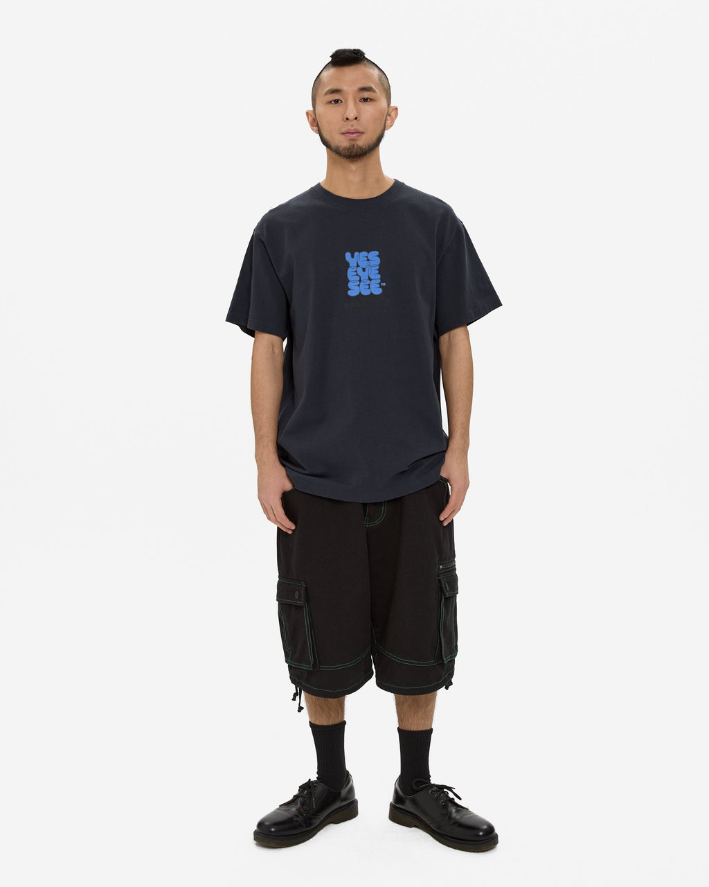 yeseyesee - C-Logo Hardware Tee (Charcoal) product image 6 | TRAB K-Fashion Australia