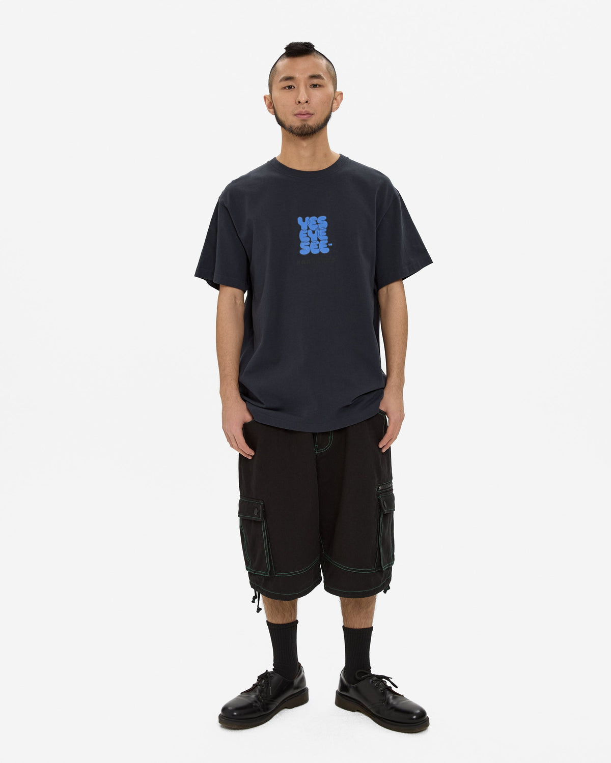 yeseyesee - C-Logo Hardware Tee (Charcoal) product image 6 | TRAB K-Fashion Australia