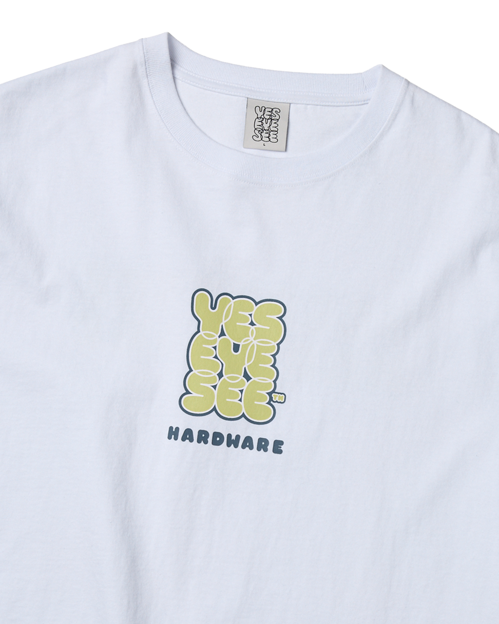 yeseyesee - C-Logo Hardware Tee (White) product image 3 | TRAB K-Fashion Australia