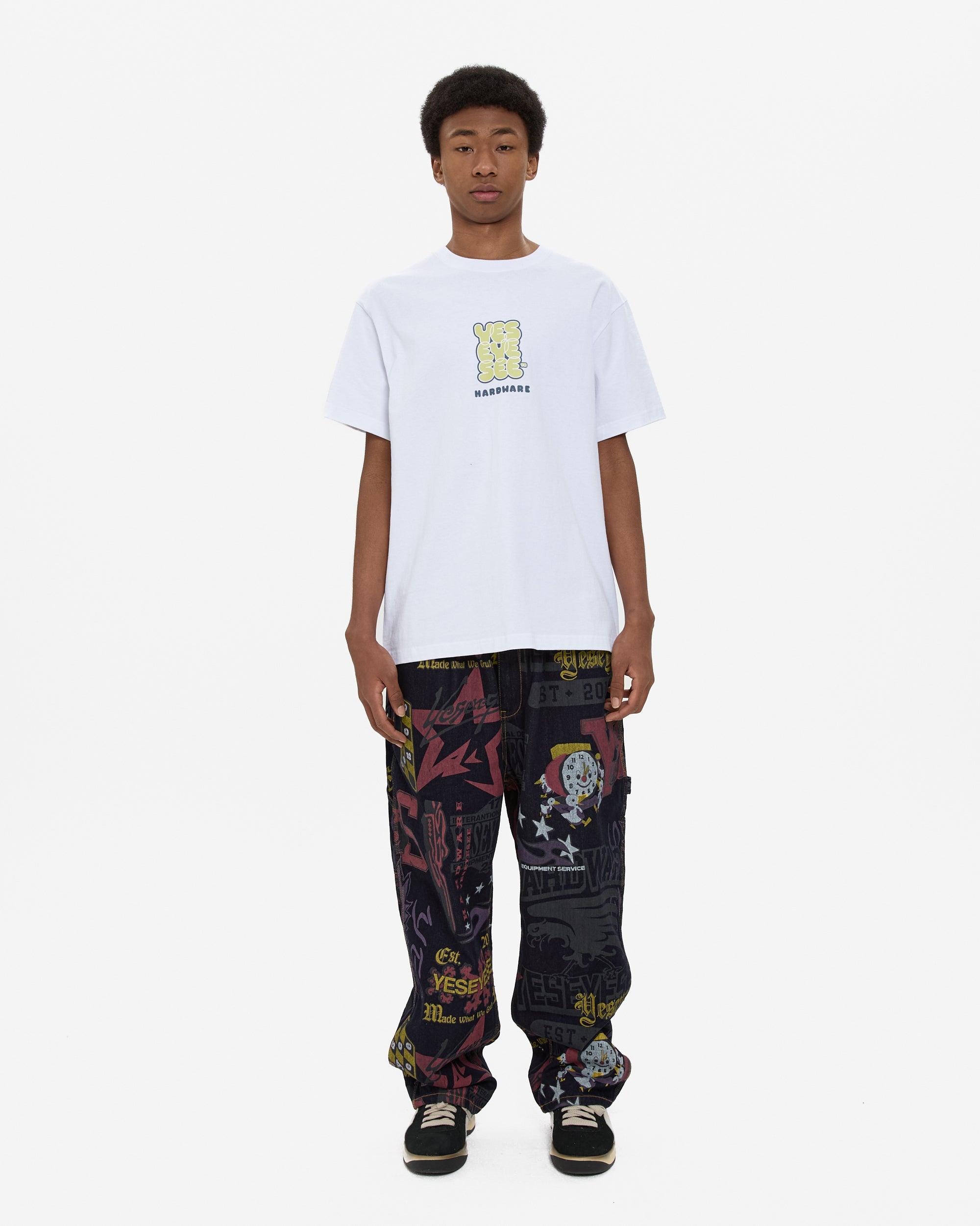 yeseyesee - C-Logo Hardware Tee (White) product image 6 | TRAB K-Fashion Australia