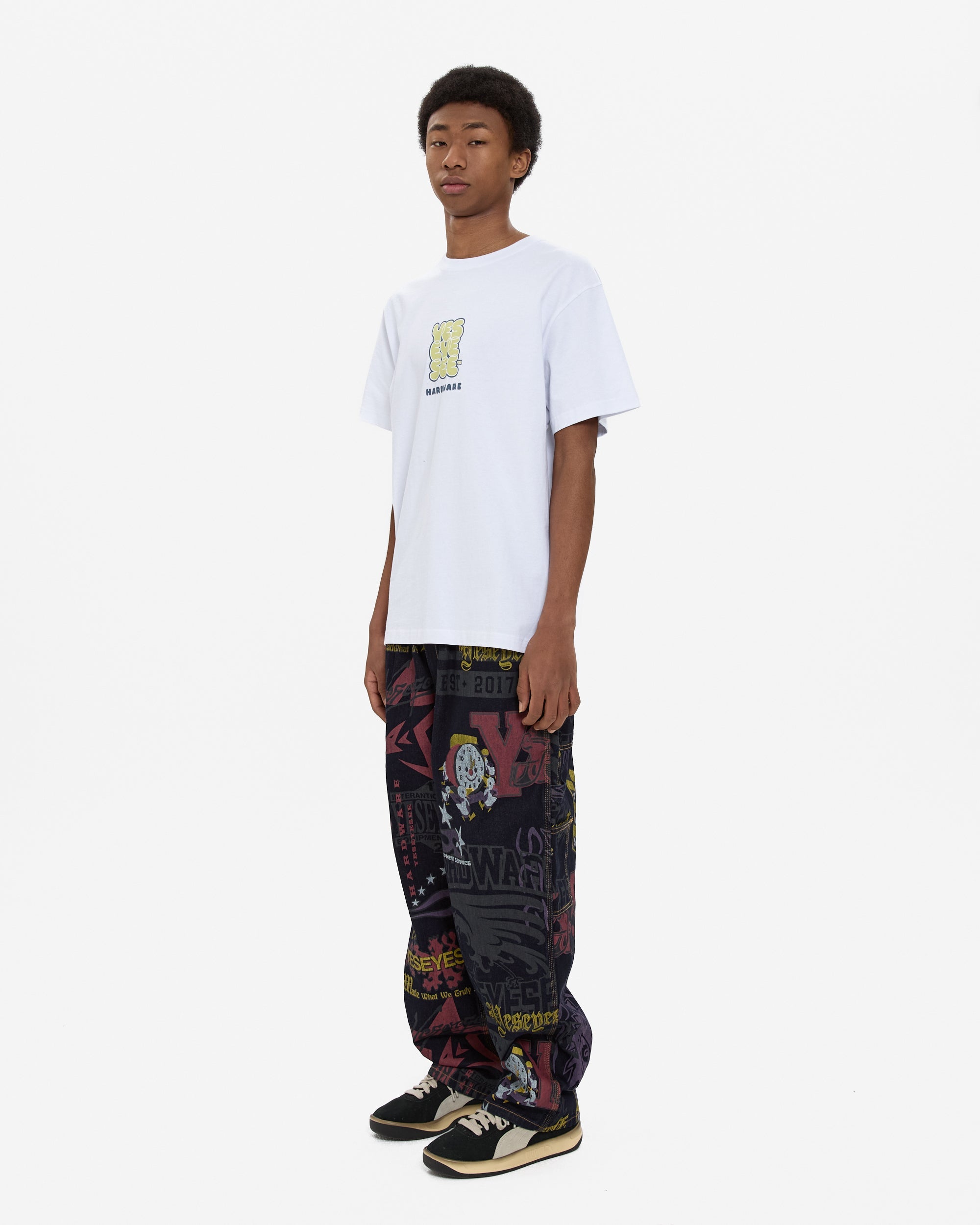 yeseyesee - C-Logo Hardware Tee (White) product image 7 | TRAB K-Fashion Australia