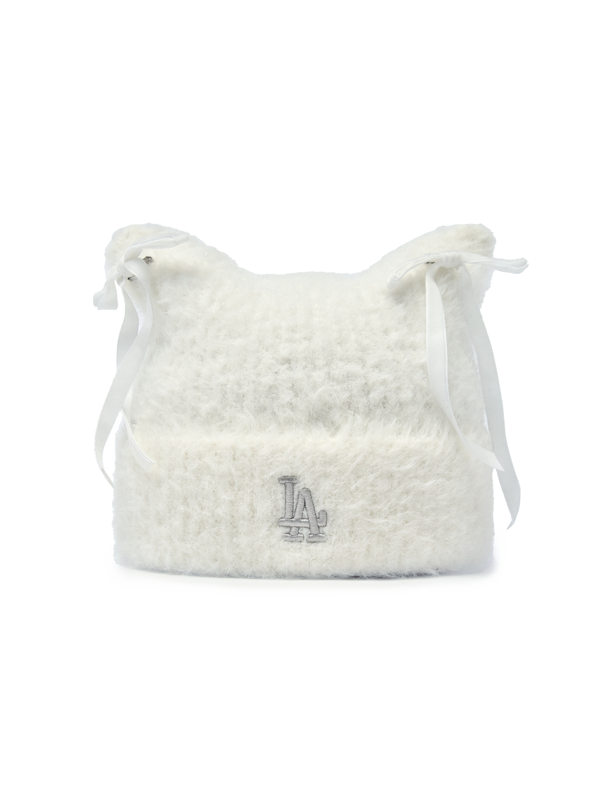 MLB Korea - MLB Ribbon Meow Beanie LA Dodgers (Cream) product image 1 | TRAB K-Fashion Australia