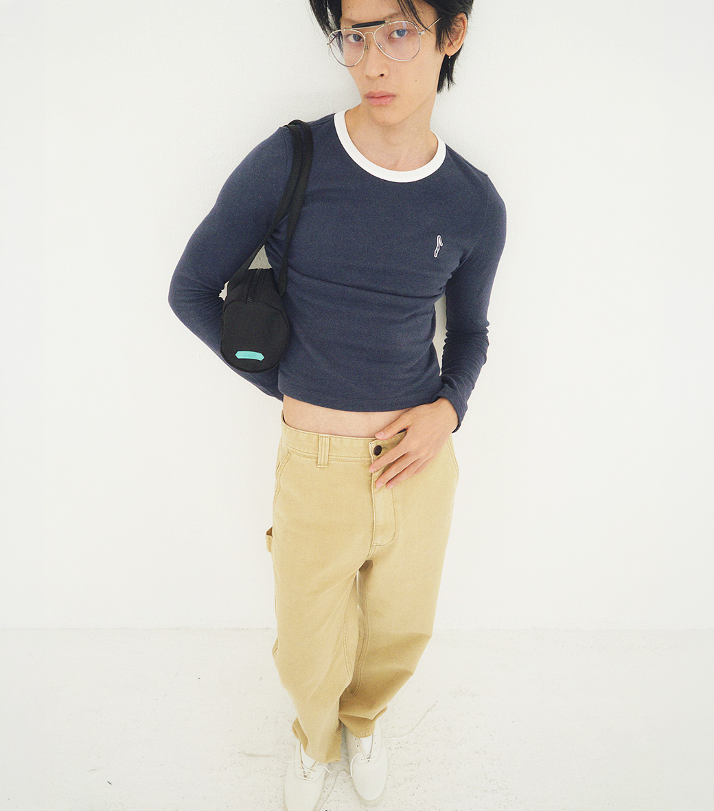 Llege - Carpenter Denim Pants (Beige) product image 7 | TRAB K-Fashion Australia