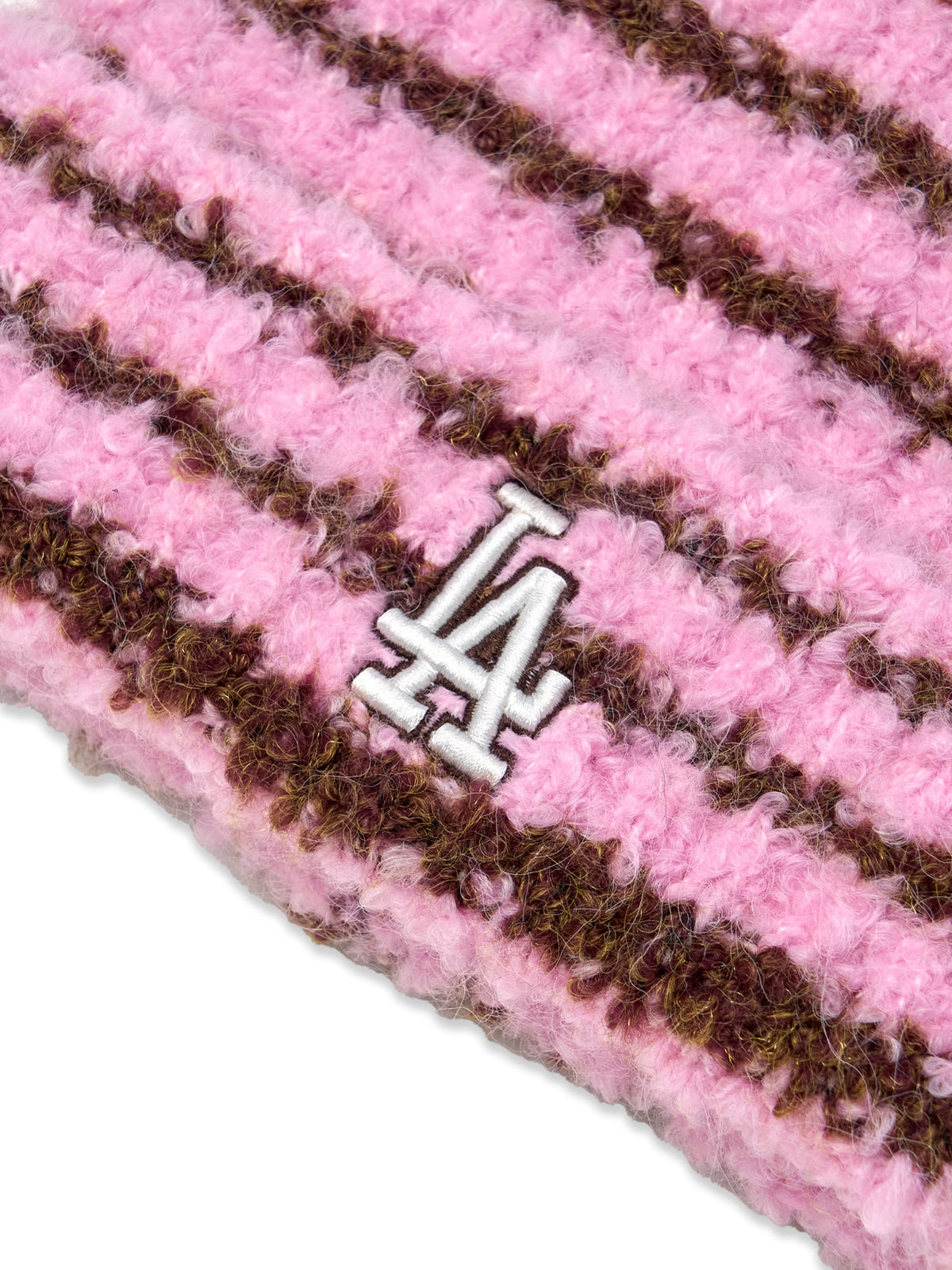 MLB Korea - MLB Striped Meow Beanie LA Dodgers (Pink) product image 4 | TRAB K-Fashion Australia