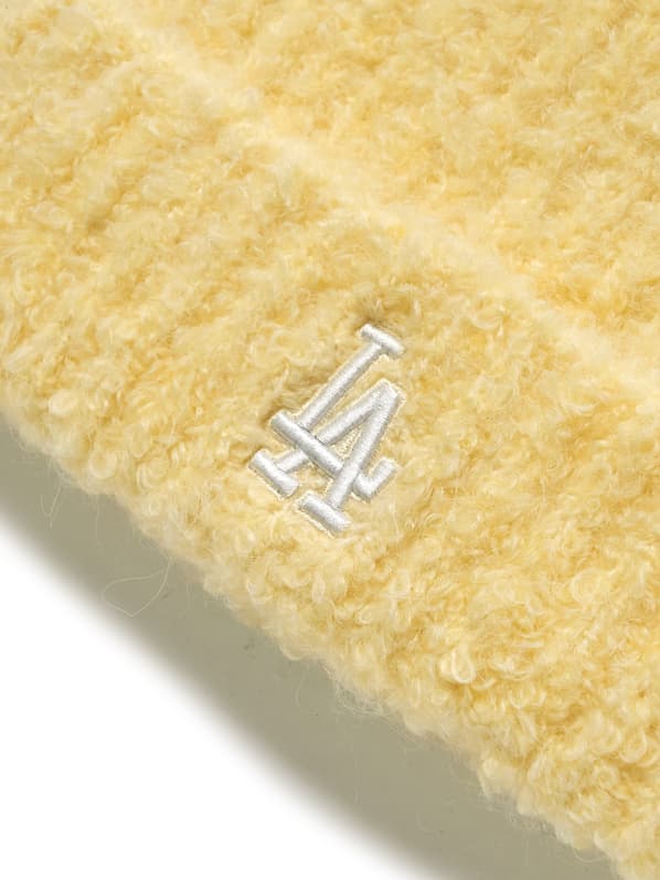 MLB Korea - Plush Meow Beanie Los Angeles Dodgers (Yellow) product image 4 | TRAB K-Fashion Australia