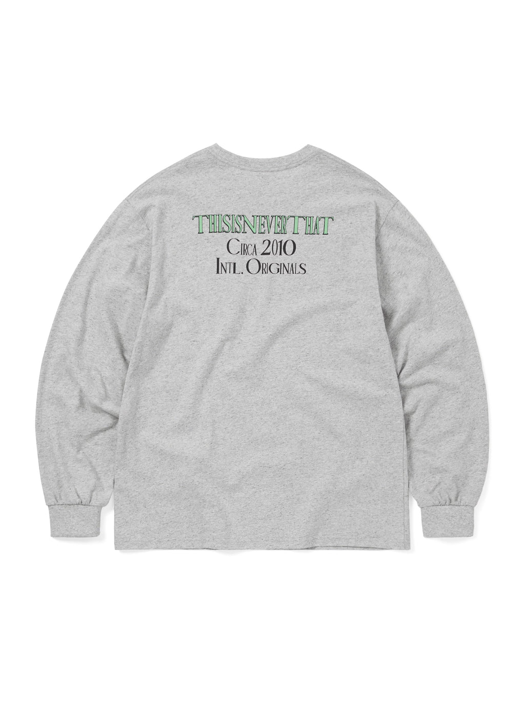 thisisneverthat - CIRCA 2010 L/S Tee (Heather Grey) product image 3 | TRAB K-Fashion Australia