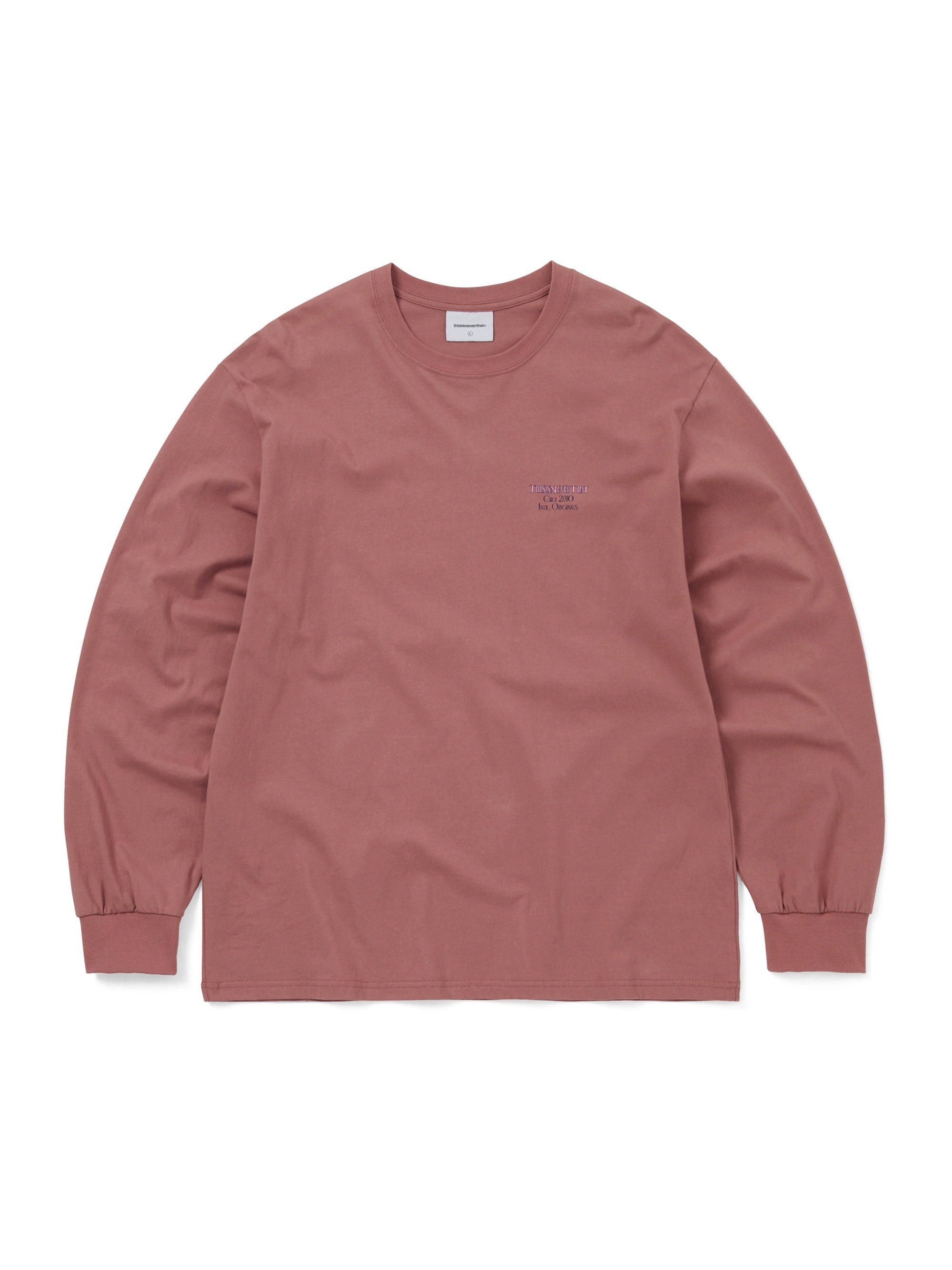thisisneverthat - CIRCA 2010 L/S Tee Red (Wood) product image 1 | TRAB K-Fashion Australia