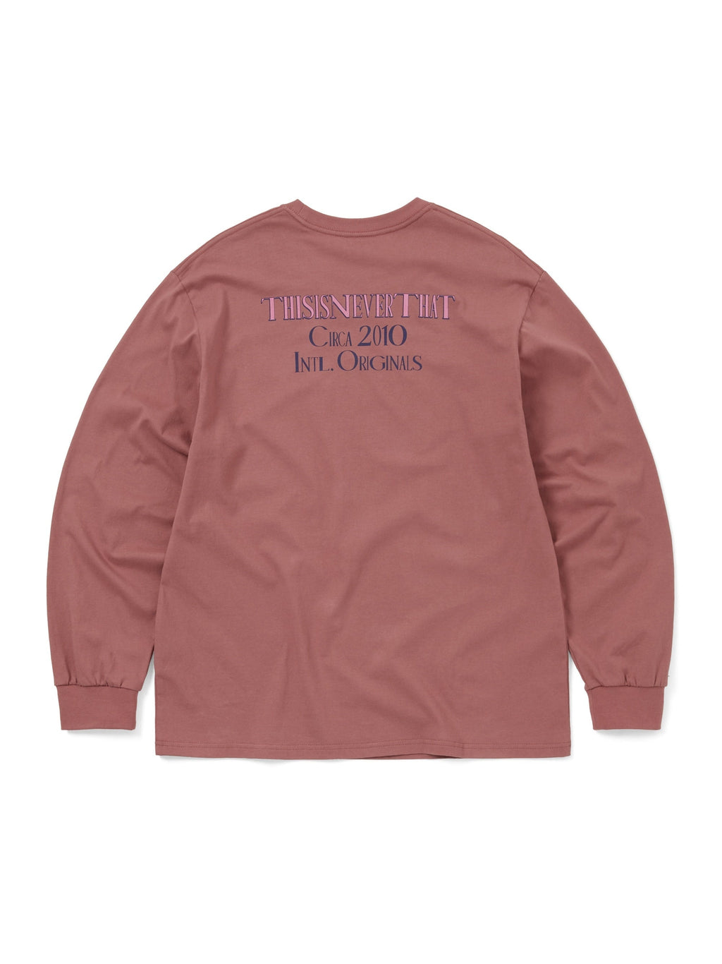 thisisneverthat - CIRCA 2010 L/S Tee Red (Wood) product image 3 | TRAB K-Fashion Australia