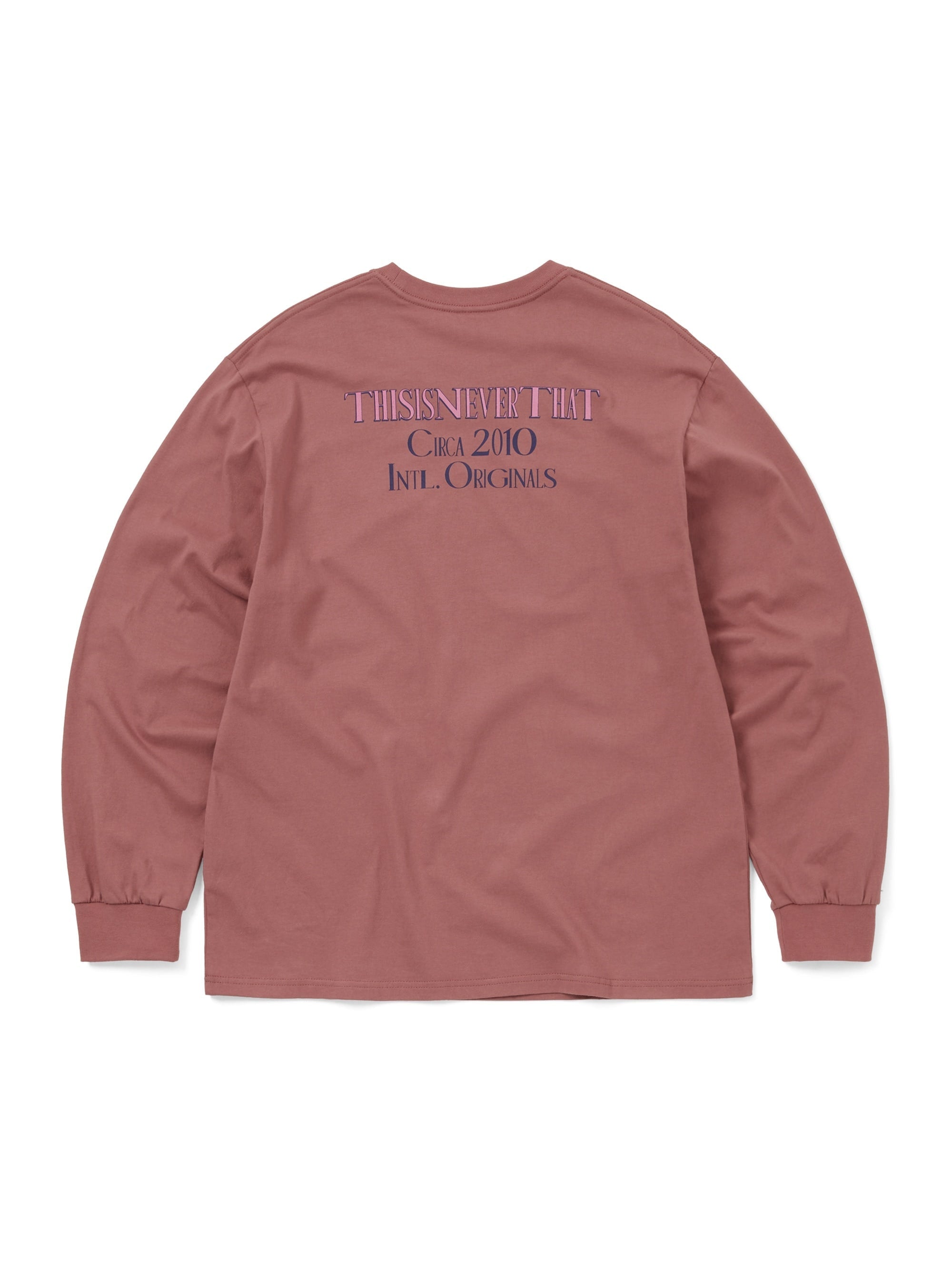 thisisneverthat - CIRCA 2010 L/S Tee Red (Wood) product image 3 | TRAB K-Fashion Australia