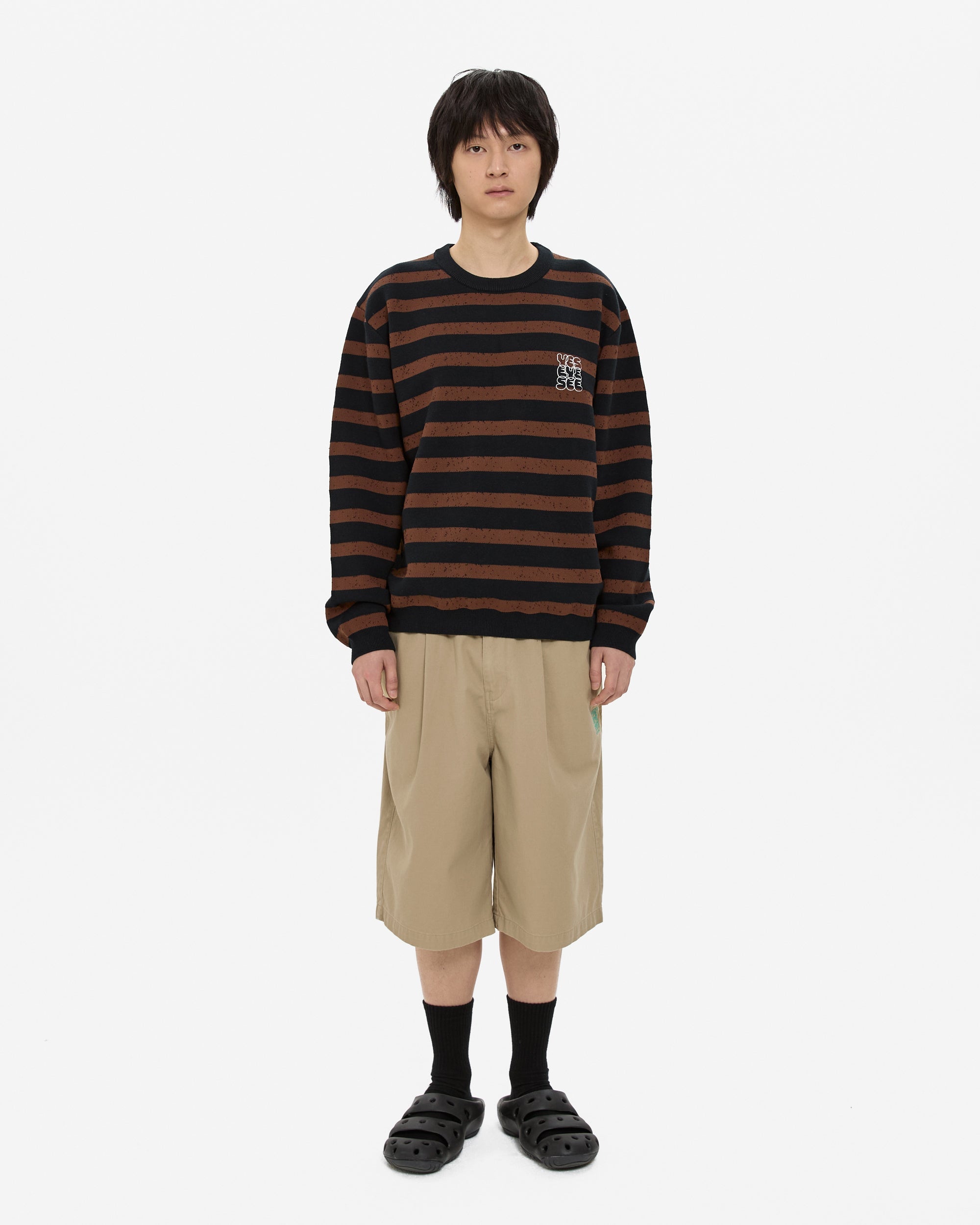 yeseyesee - C Logo Wide Shorts (Beige) product image 6 | TRAB K-Fashion Australia
