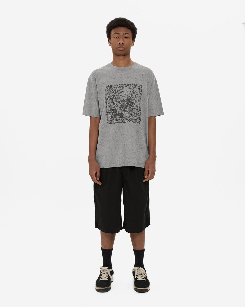 yeseyesee - C Logo Wide Shorts (Black) product image 6 | TRAB K-Fashion Australia