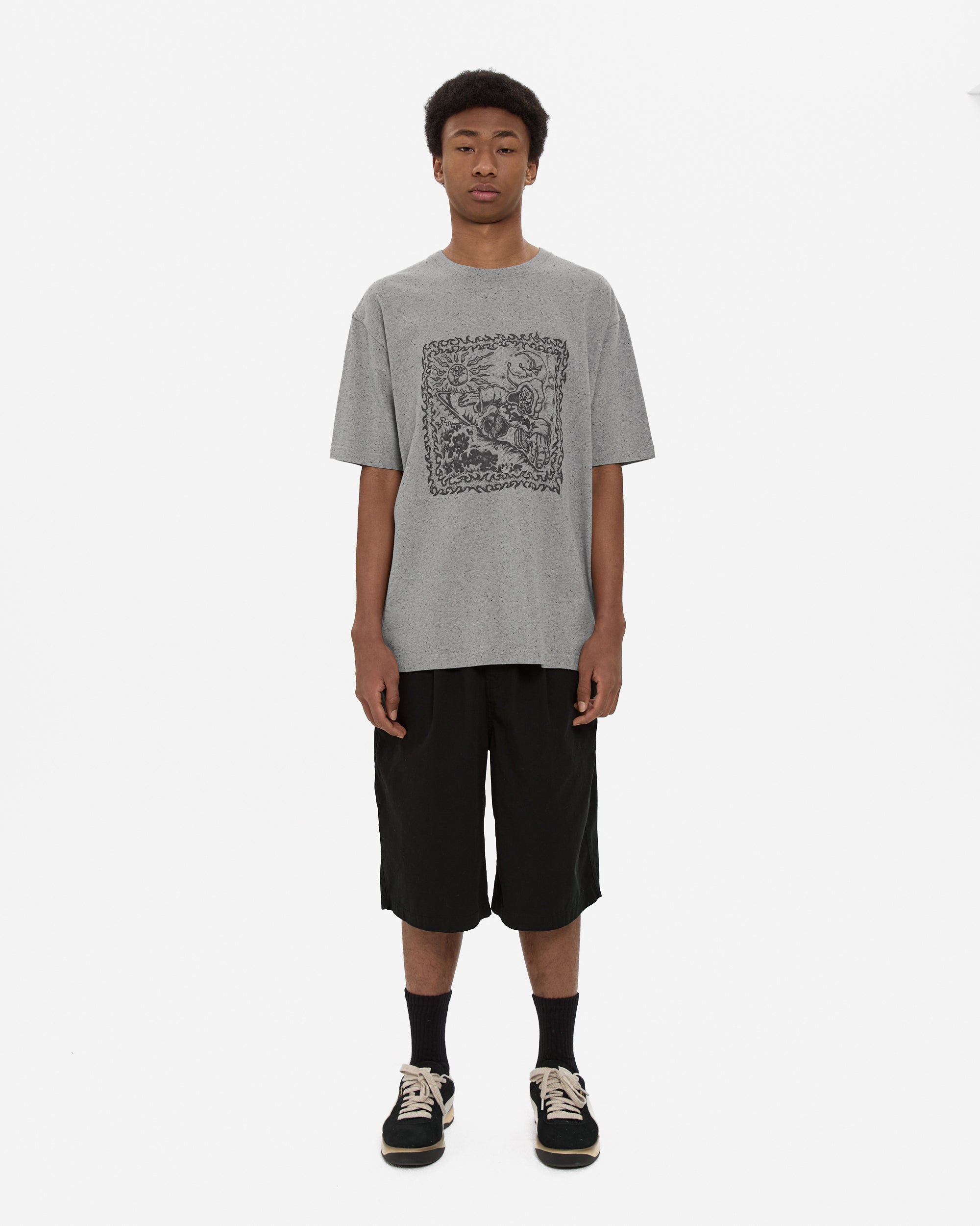 yeseyesee - C Logo Wide Shorts (Black) product image 6 | TRAB K-Fashion Australia