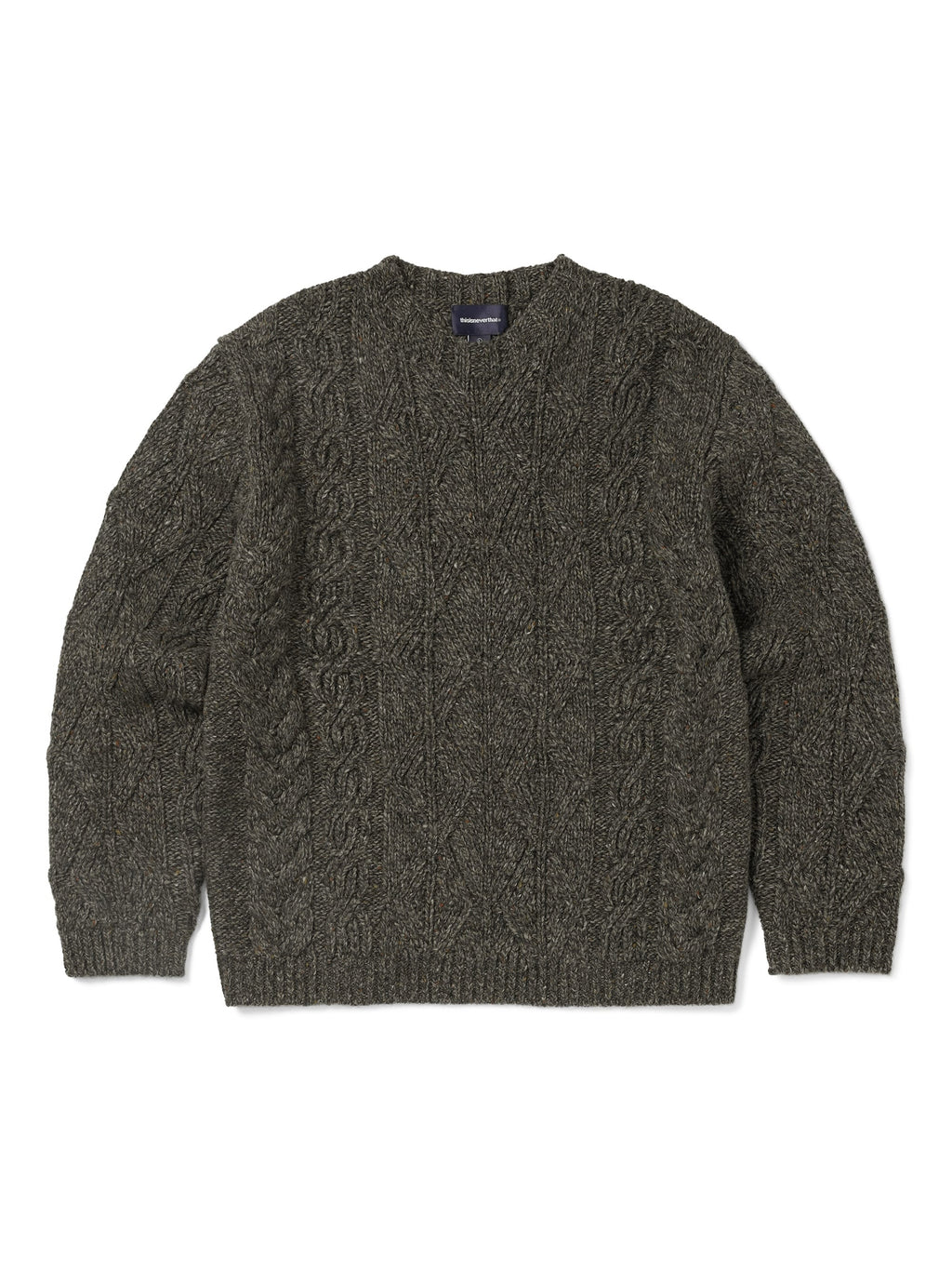 thisisneverthat - Cable Knit Sweater (Brown) product image 1 | TRAB K-Fashion Australia